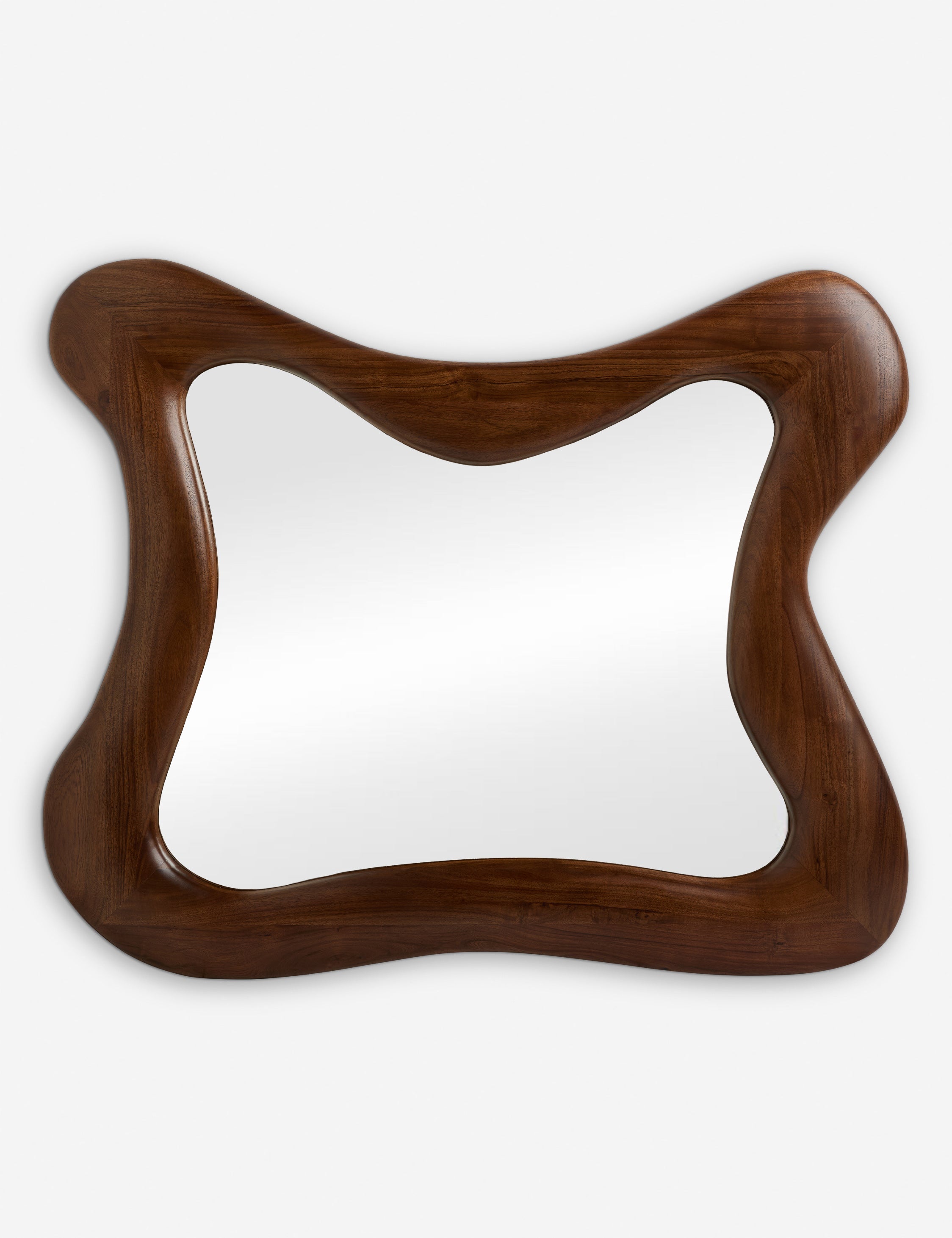 Caden Wall Mirror | Chunky Wood Frame, Organic Warmth