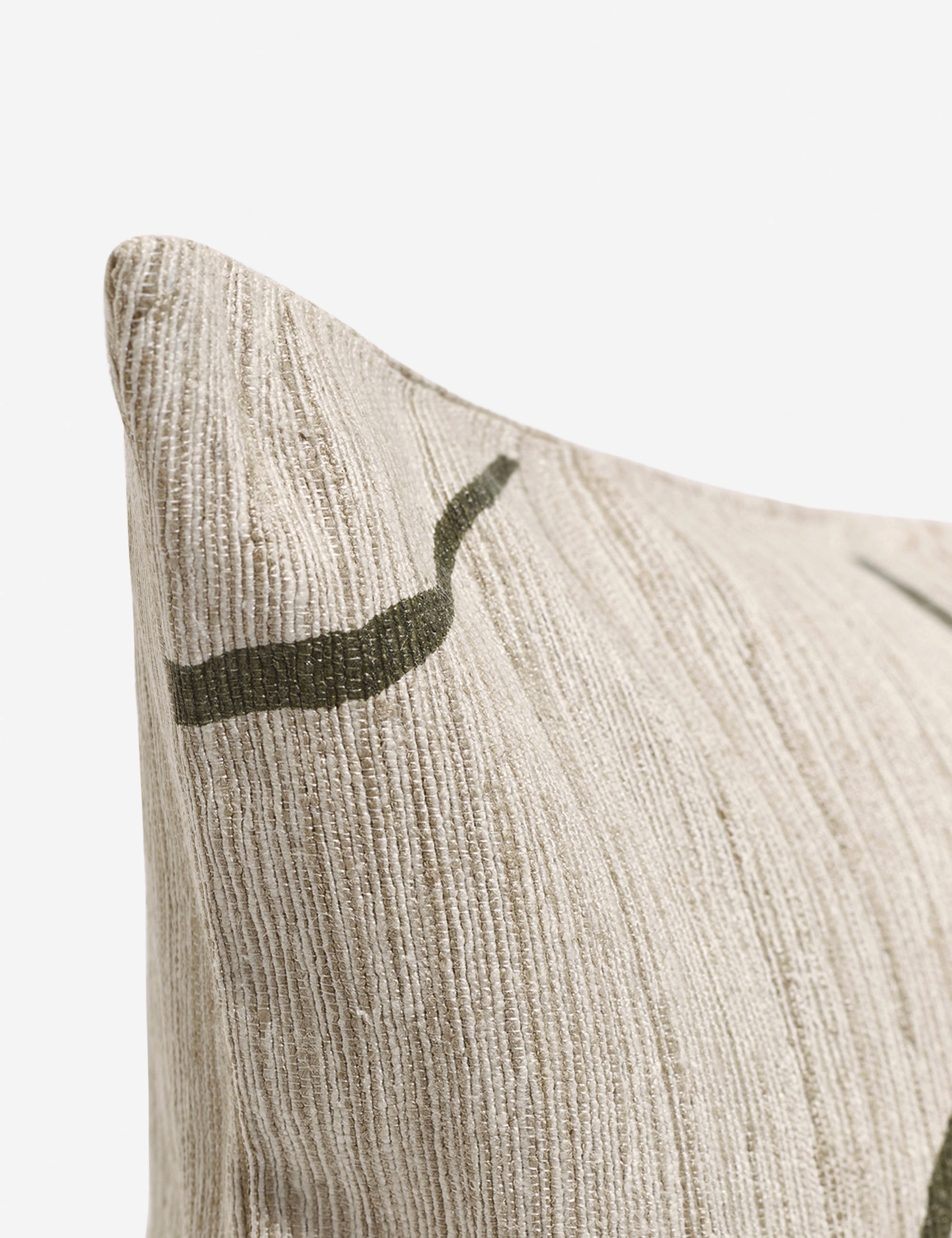 Bello Accent Pillow | Raw Silk, Textured Design