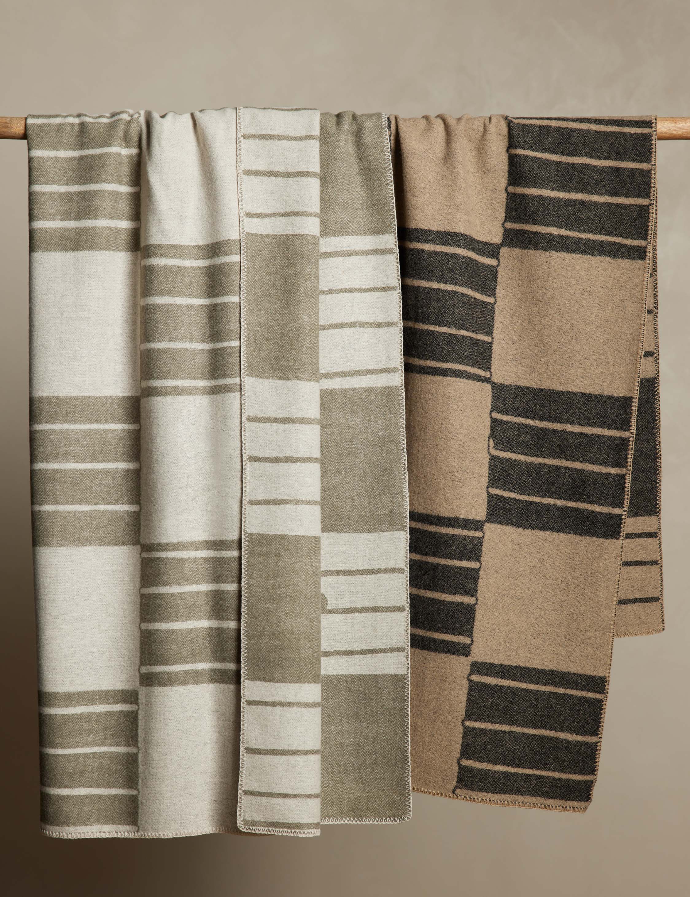 Bristol Wool Throw | Checkered Reversible Design