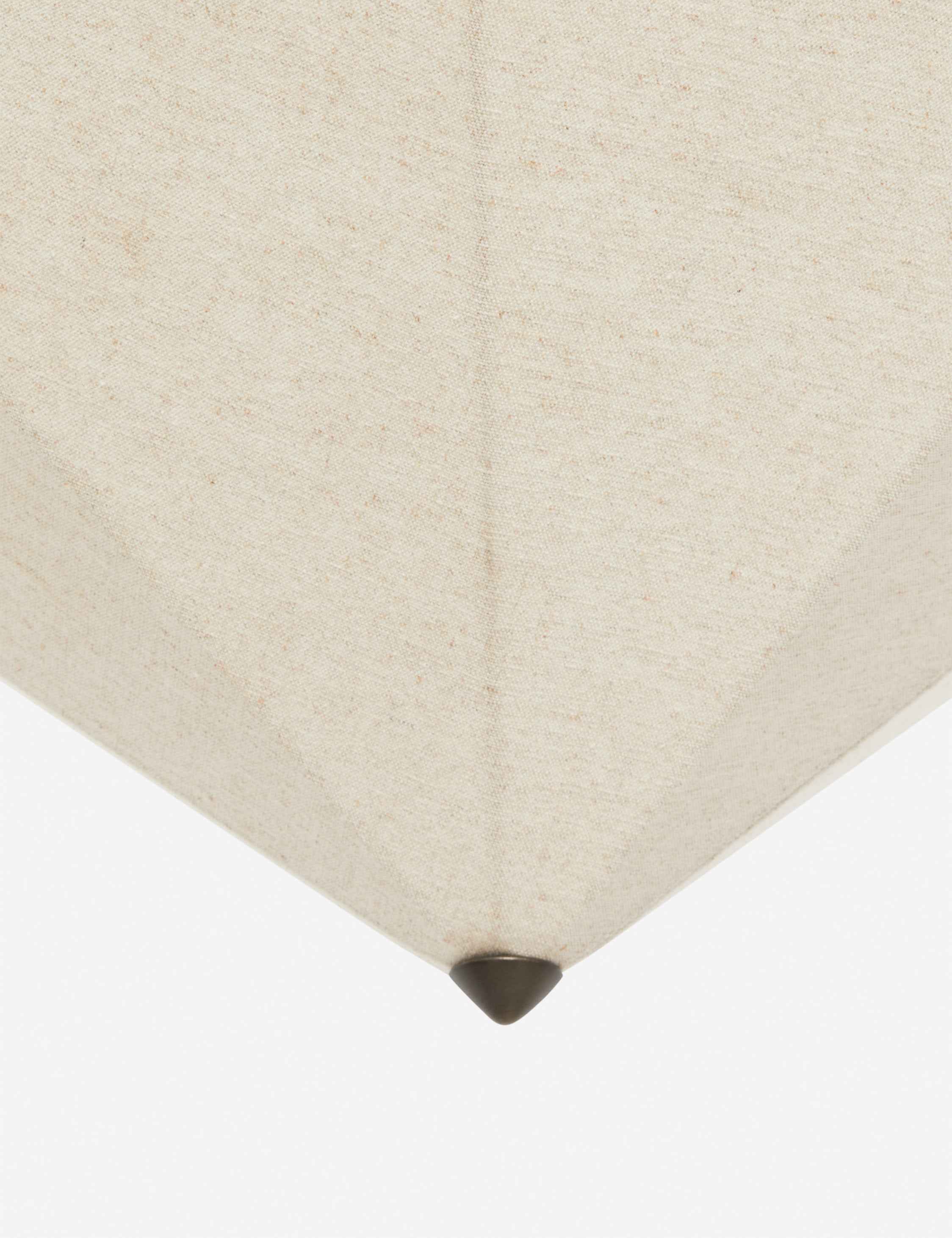 Cleo Flush Mount Light | Structured Linen Shade, Ambient Illumination