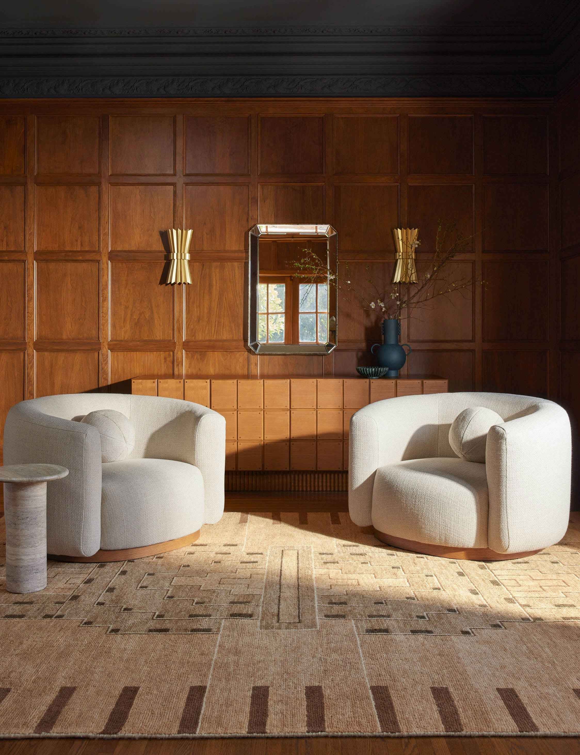 Brix Sideboard | Fluted Plinth Base, Natural Grain Warmth