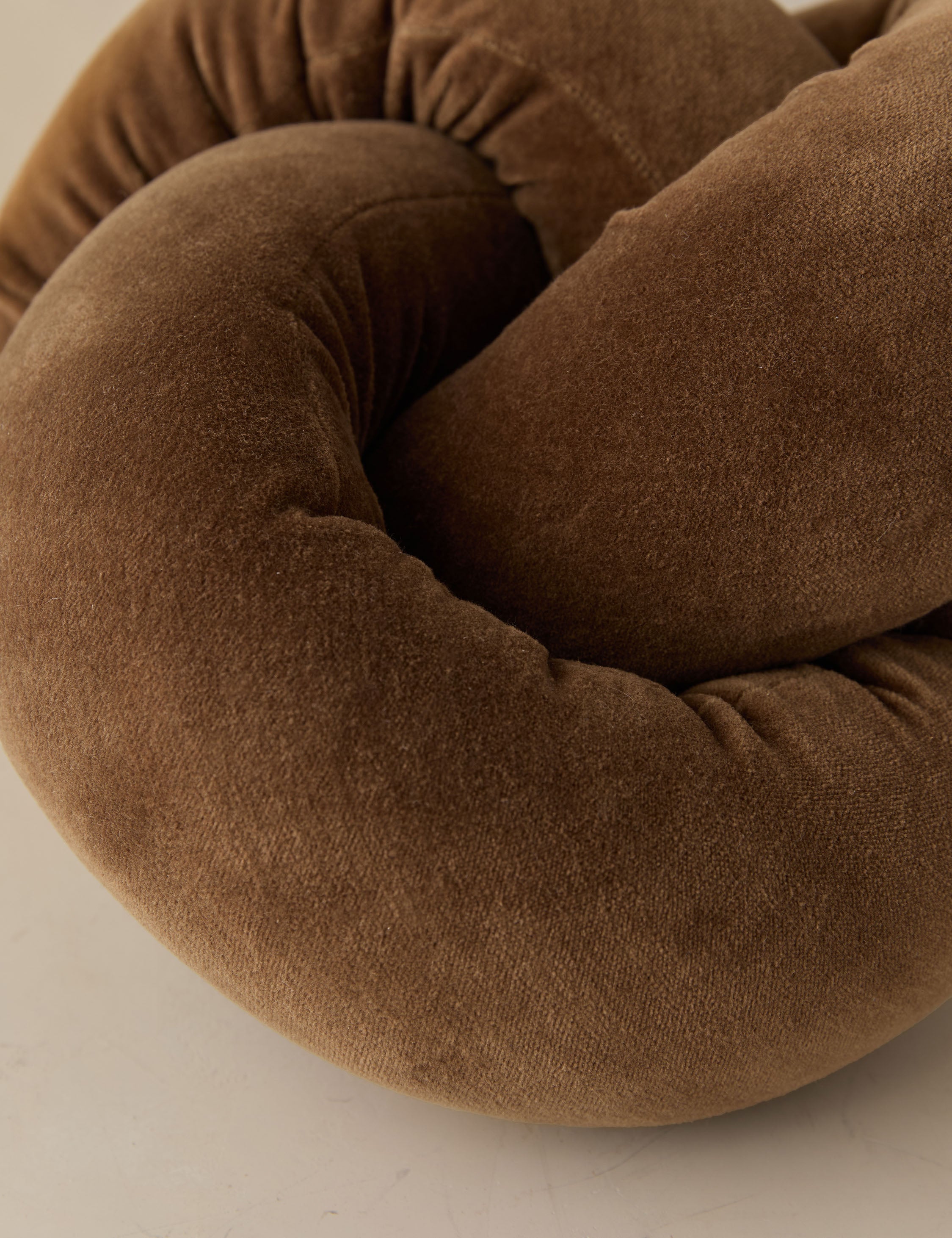 Dewey Velvet Pillow | Knotted Design, Chic Accent for Modern Decor