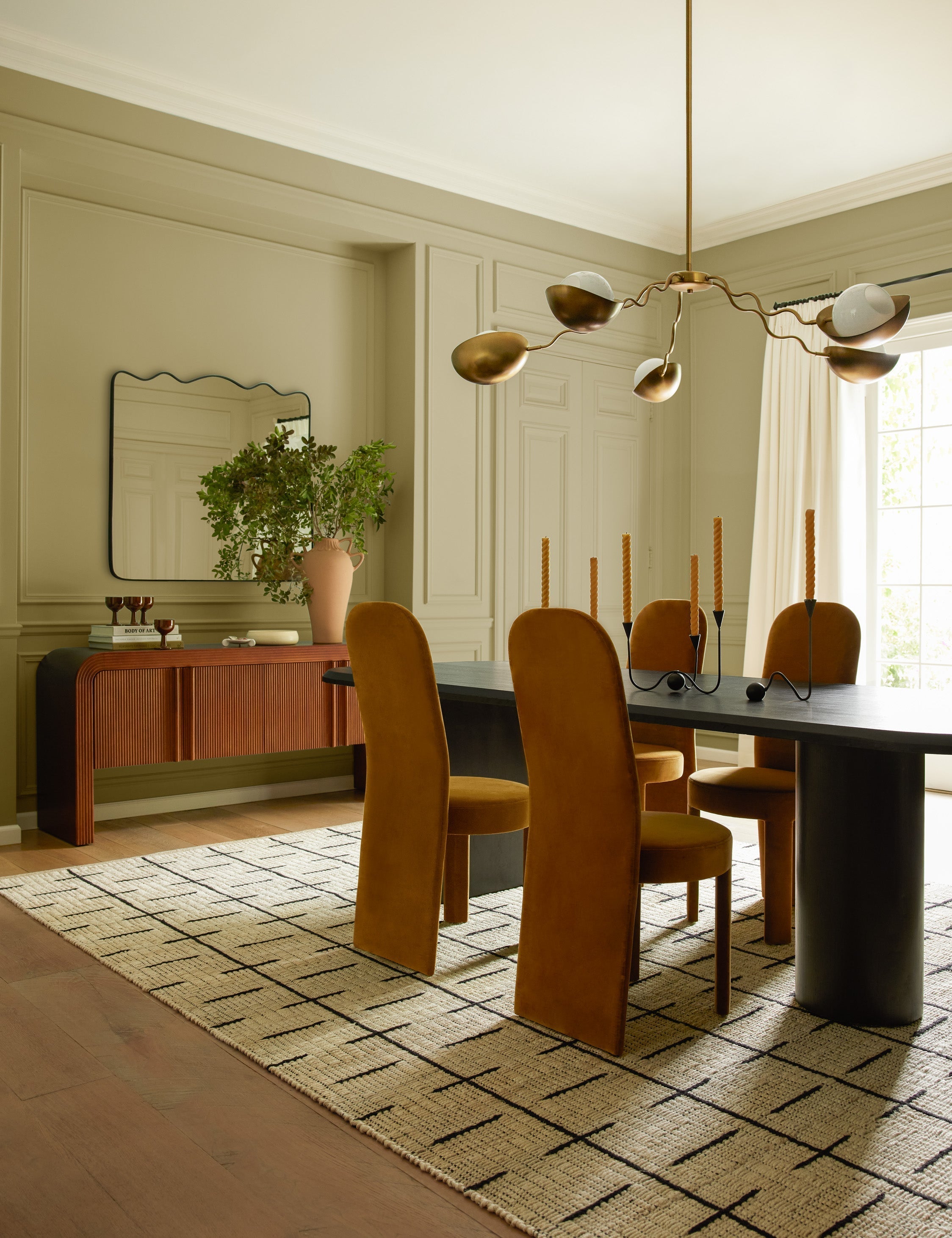 Kaya Chandelier | Opal Glass Orbs, Modern Design