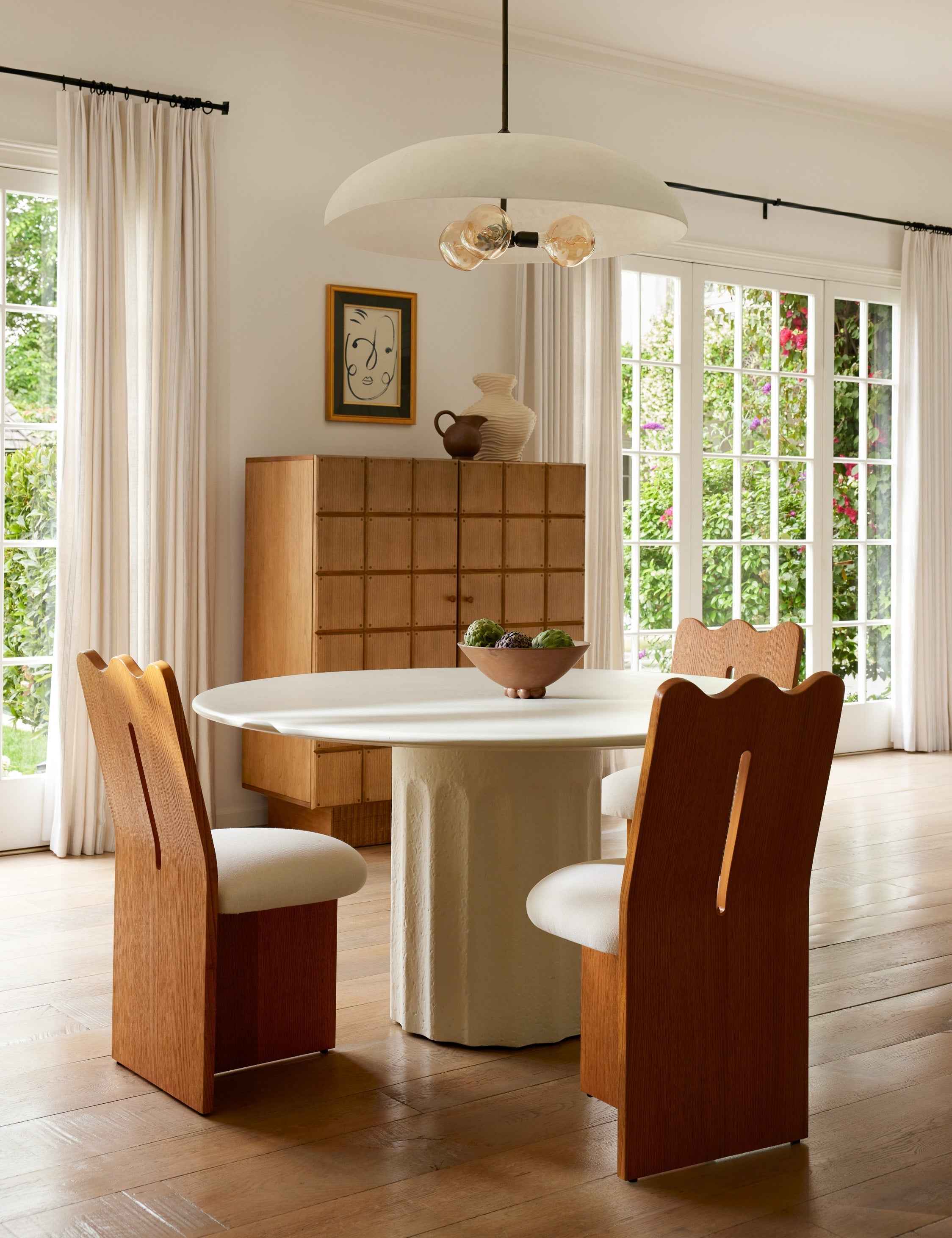 Bela Pendant Light | Matte White Shade, Three Bulb Design