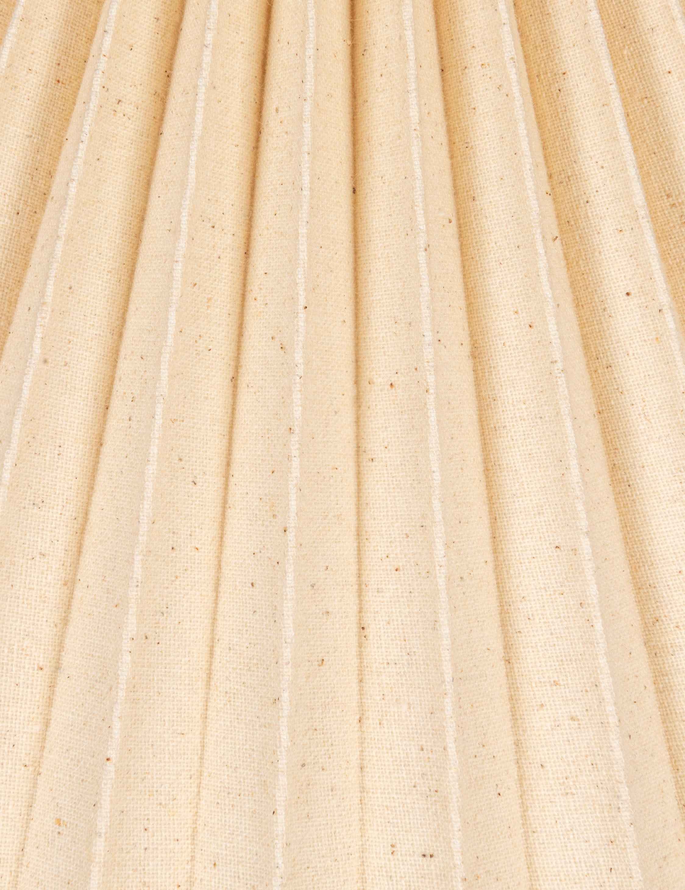 Bela Table Lamp | Hand-Painted Stripes, Pleated Shade
