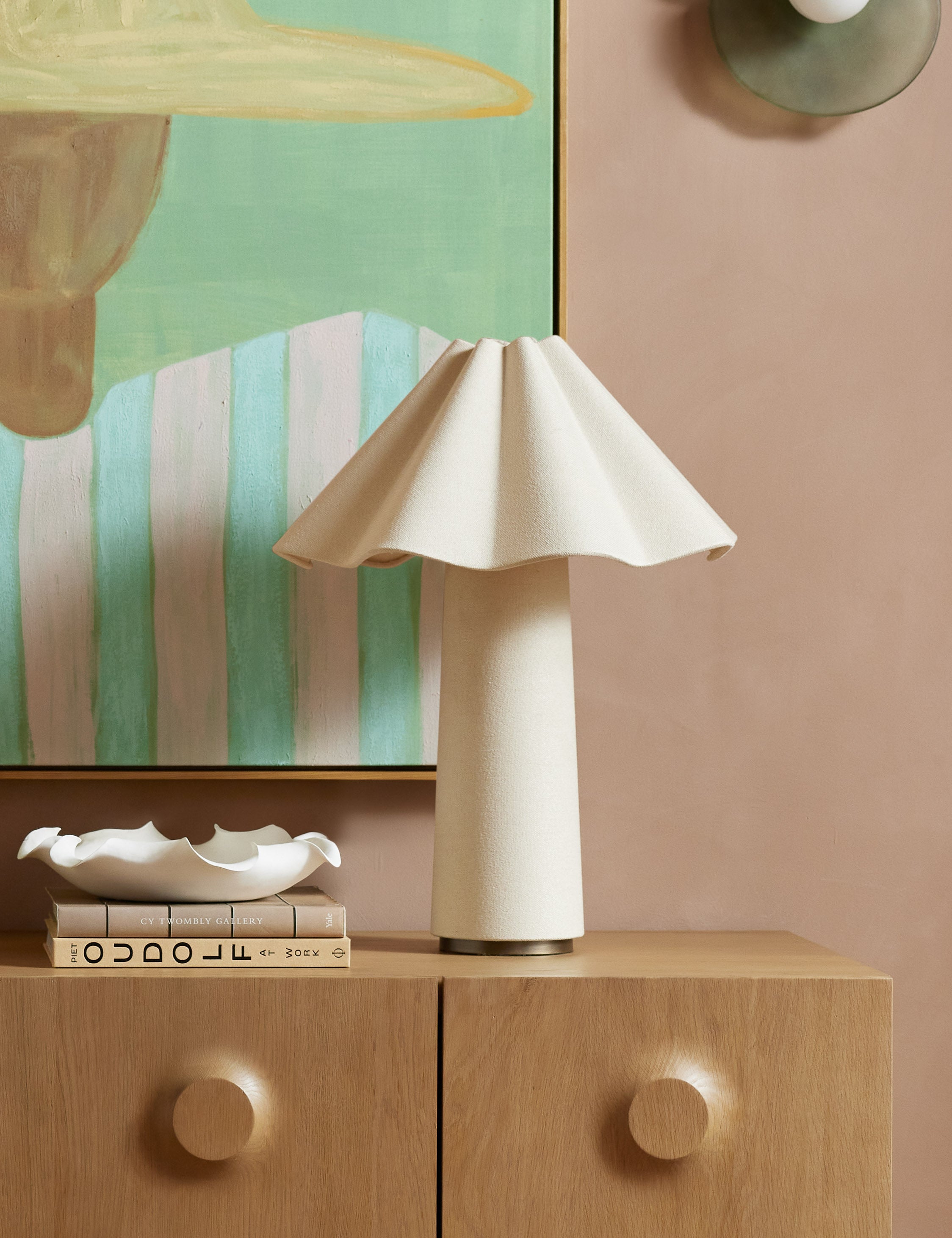 Bela Table Lamp | Sculptural Fabric Design