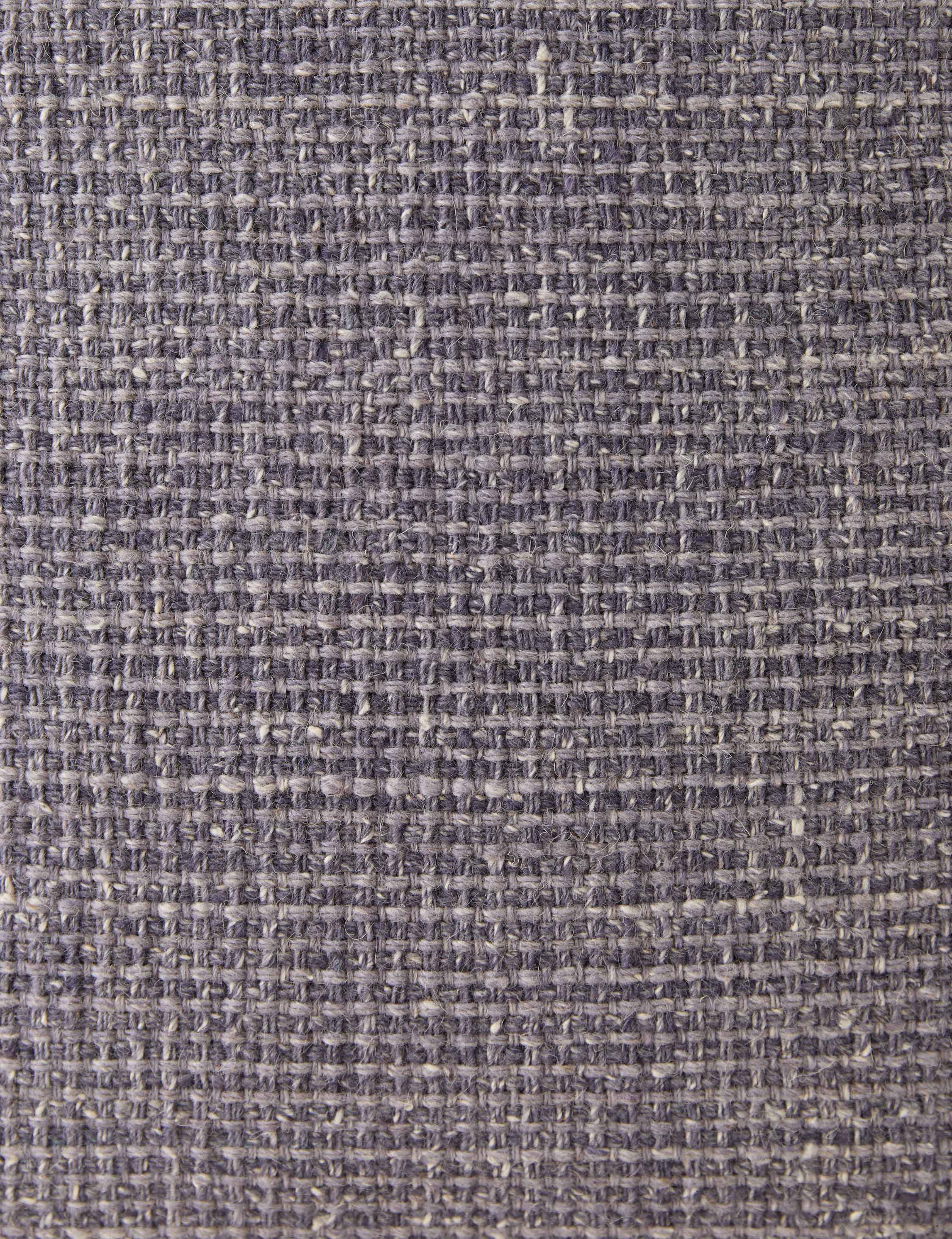Enzi Throw Pillow | Tweed Fabric, Contrast Piping