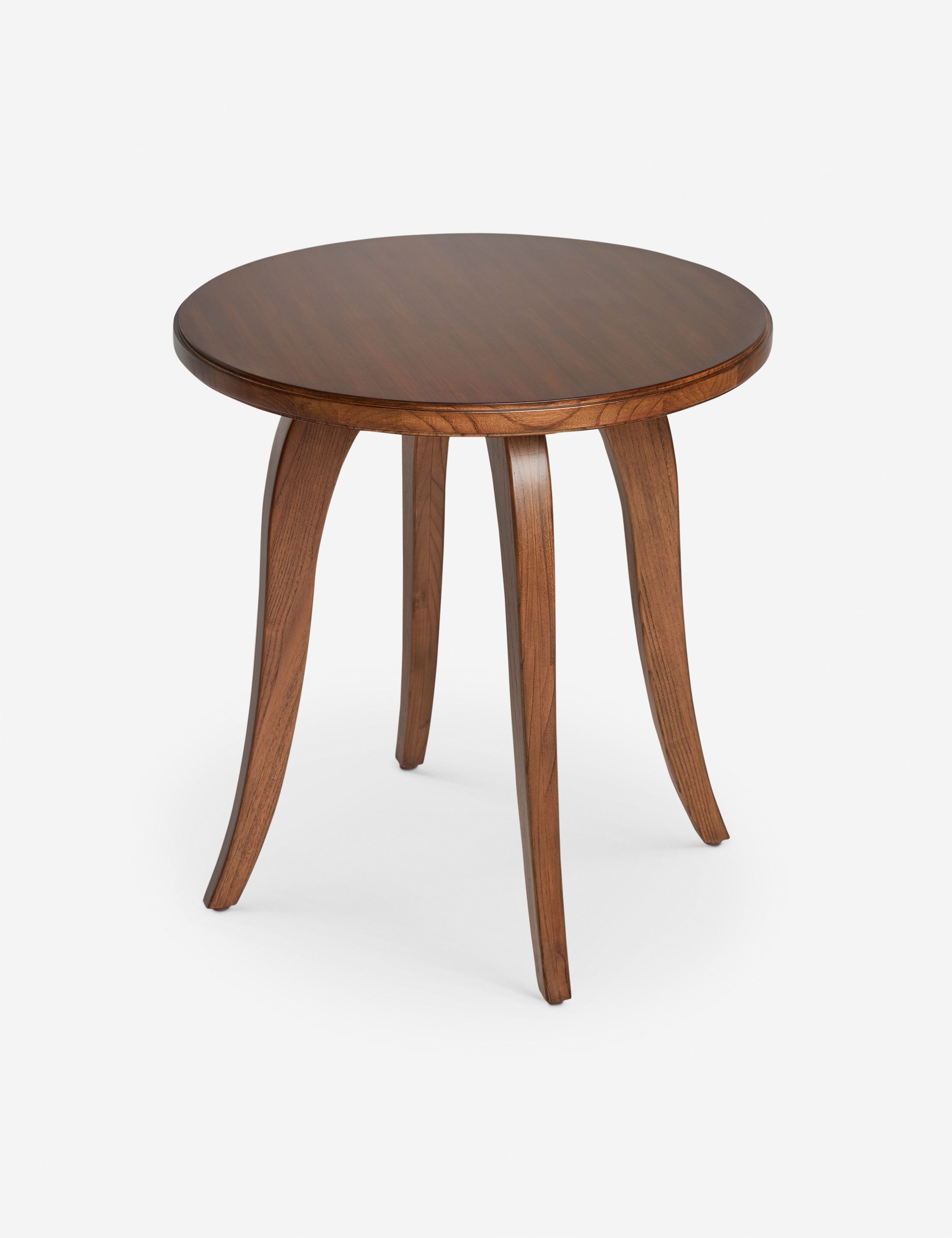 Fiora Round Side Table | Flared Legs, Compact Design