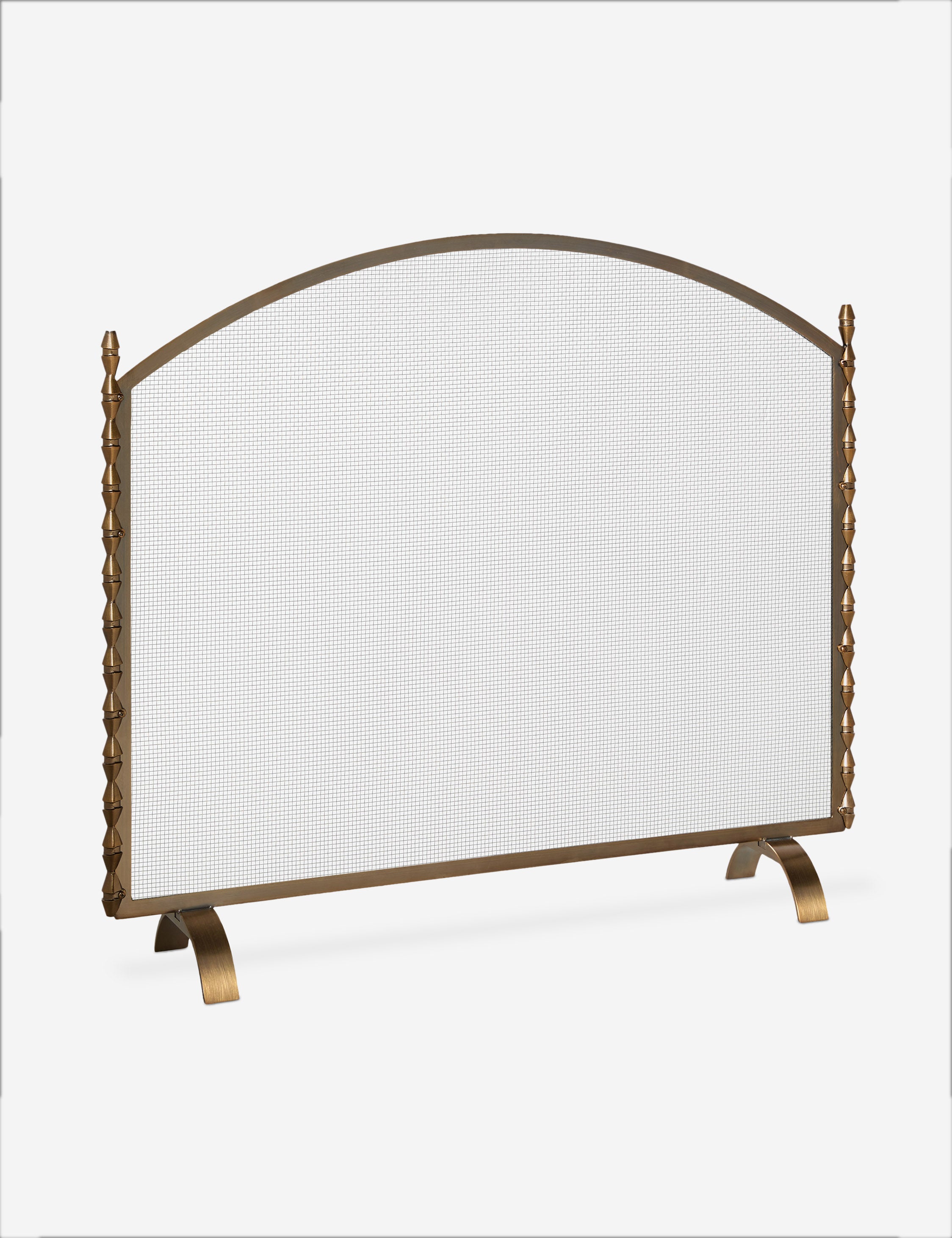 Topia Brass Fireplace Screen | Whimsical Design, Handcrafted Details