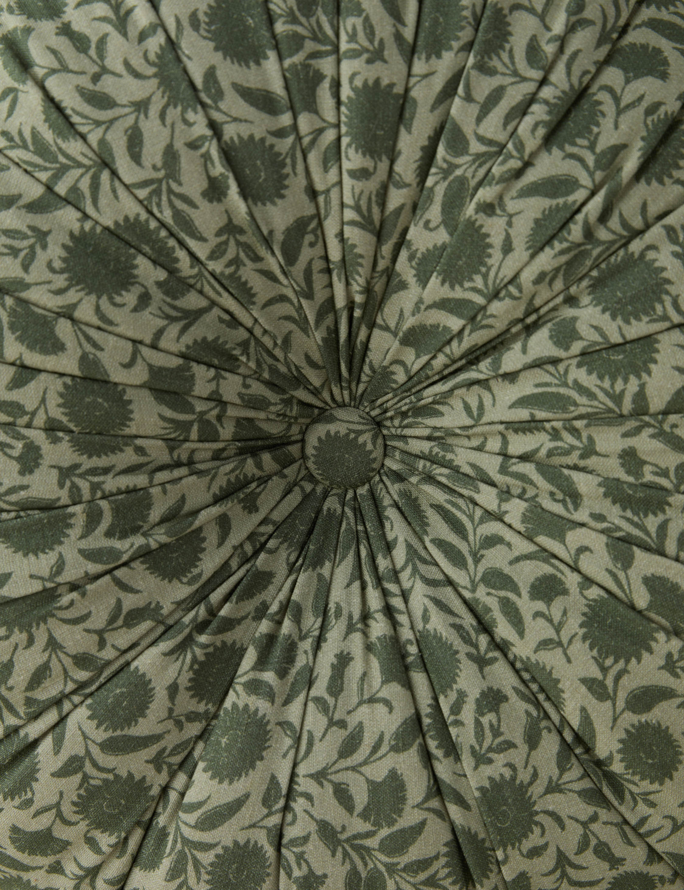 Bello Round Pillow | Floral Design, Linen Cotton Blend
