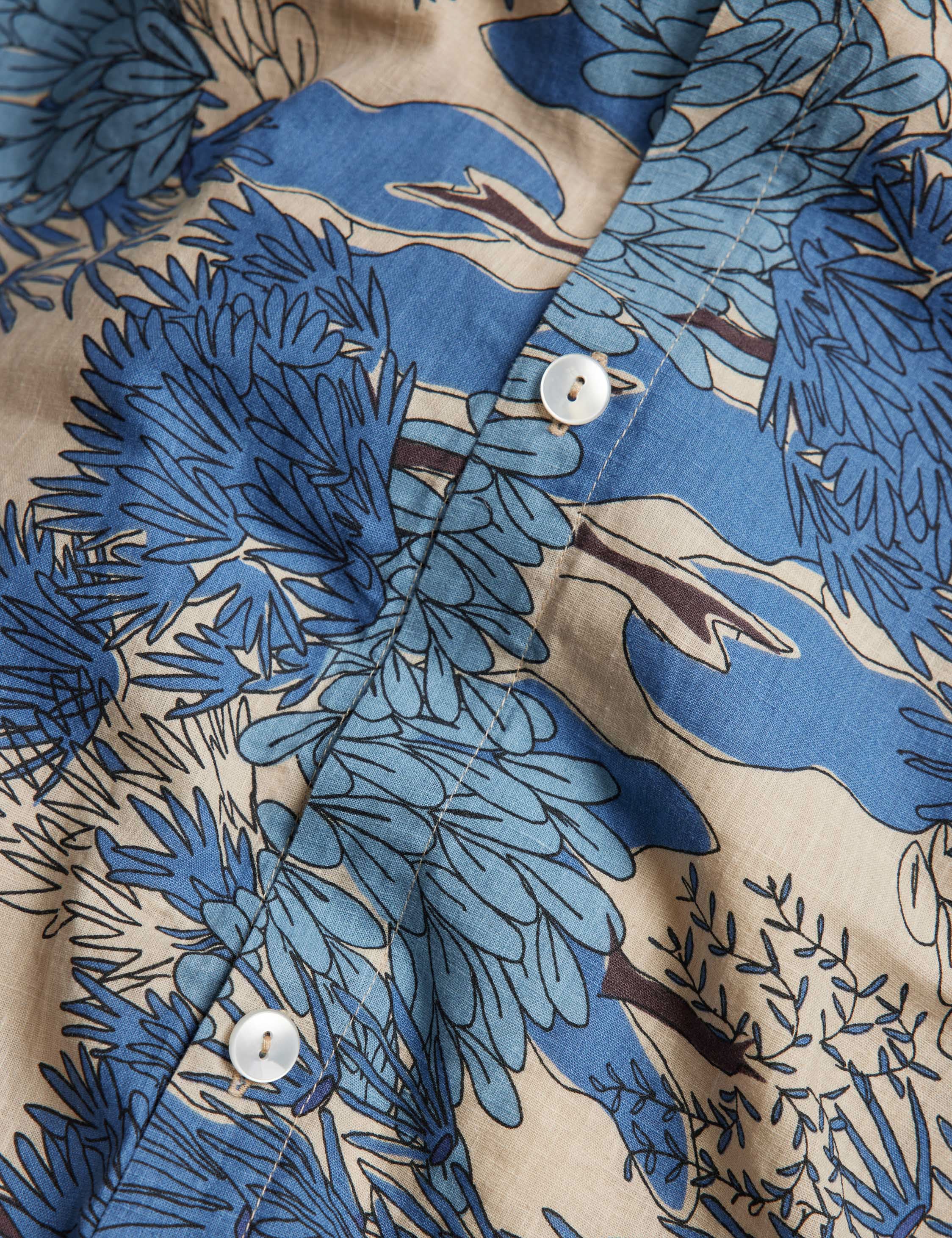 Bloom Duvet Cover | Linen-Cotton Blend, Botanical Print