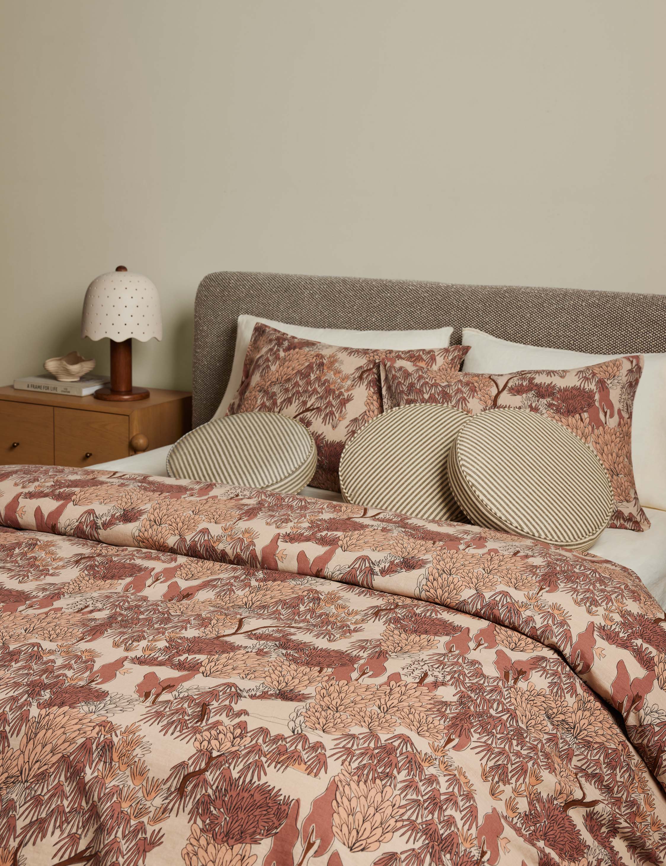Bloom Duvet Cover | Linen-Cotton Blend, Botanical Print