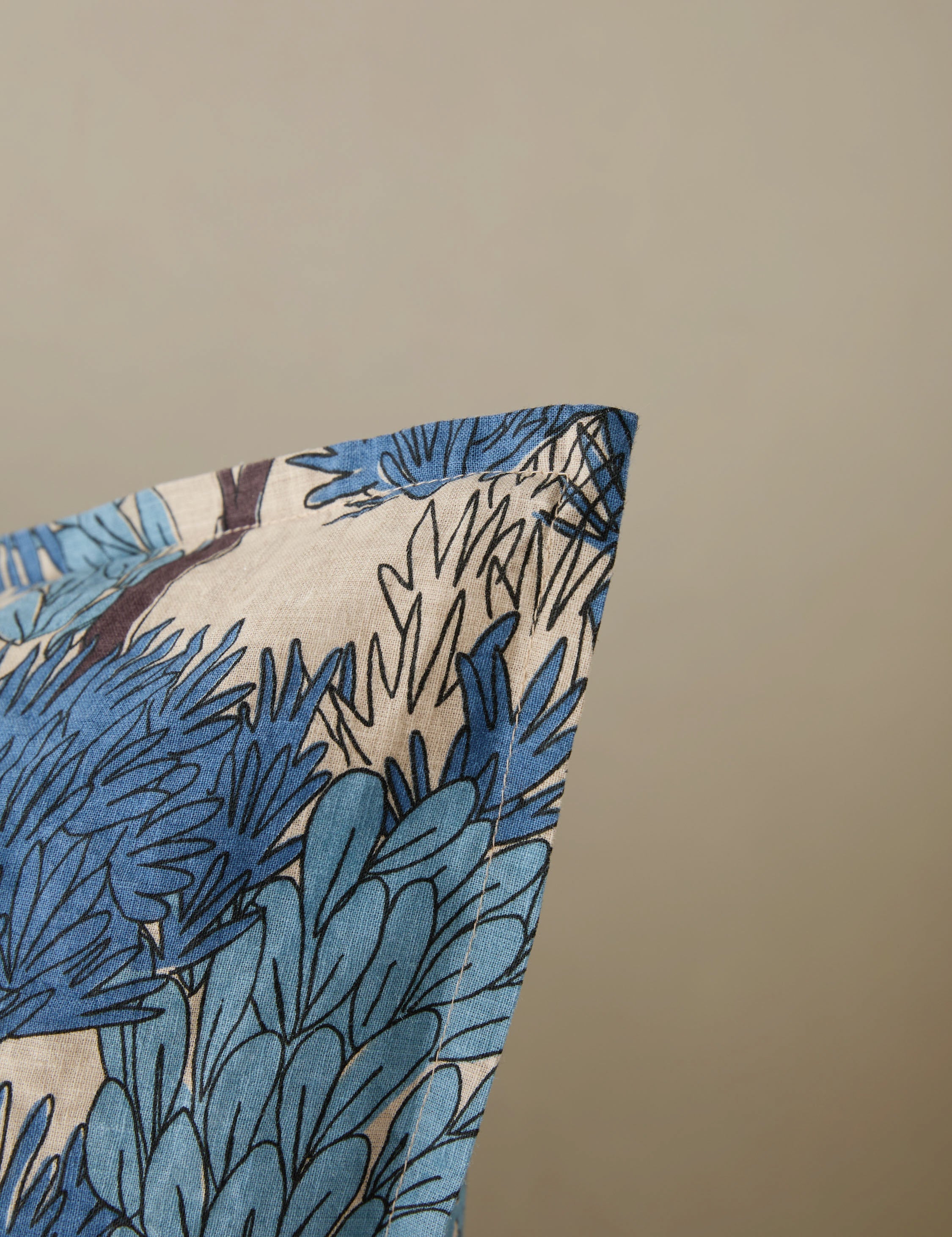 Briar Garden Walk Sham | Linen-Cotton Blend, Botanical Print