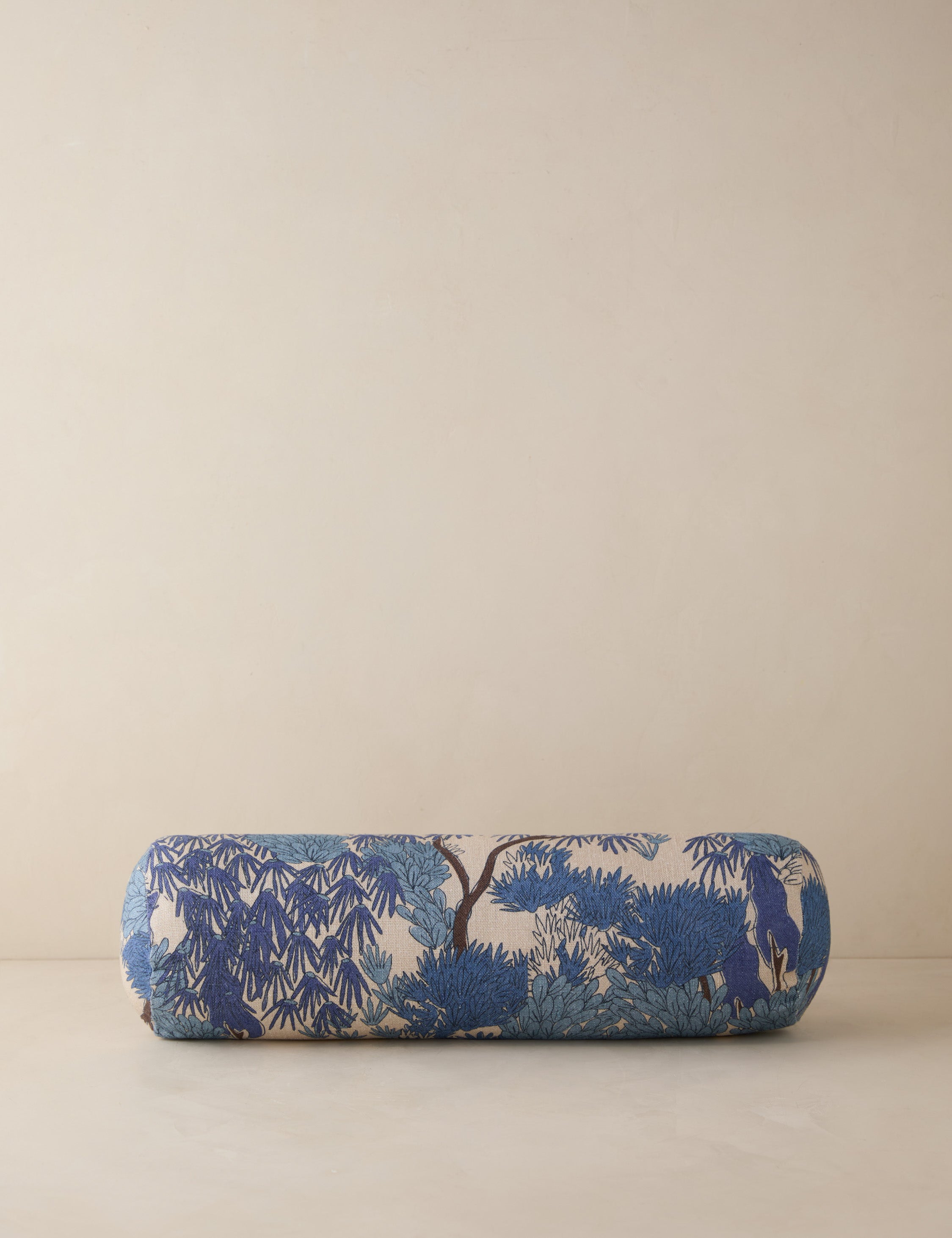 Briar Garden Walk Pillow | Modern Botanical Print, Linen
