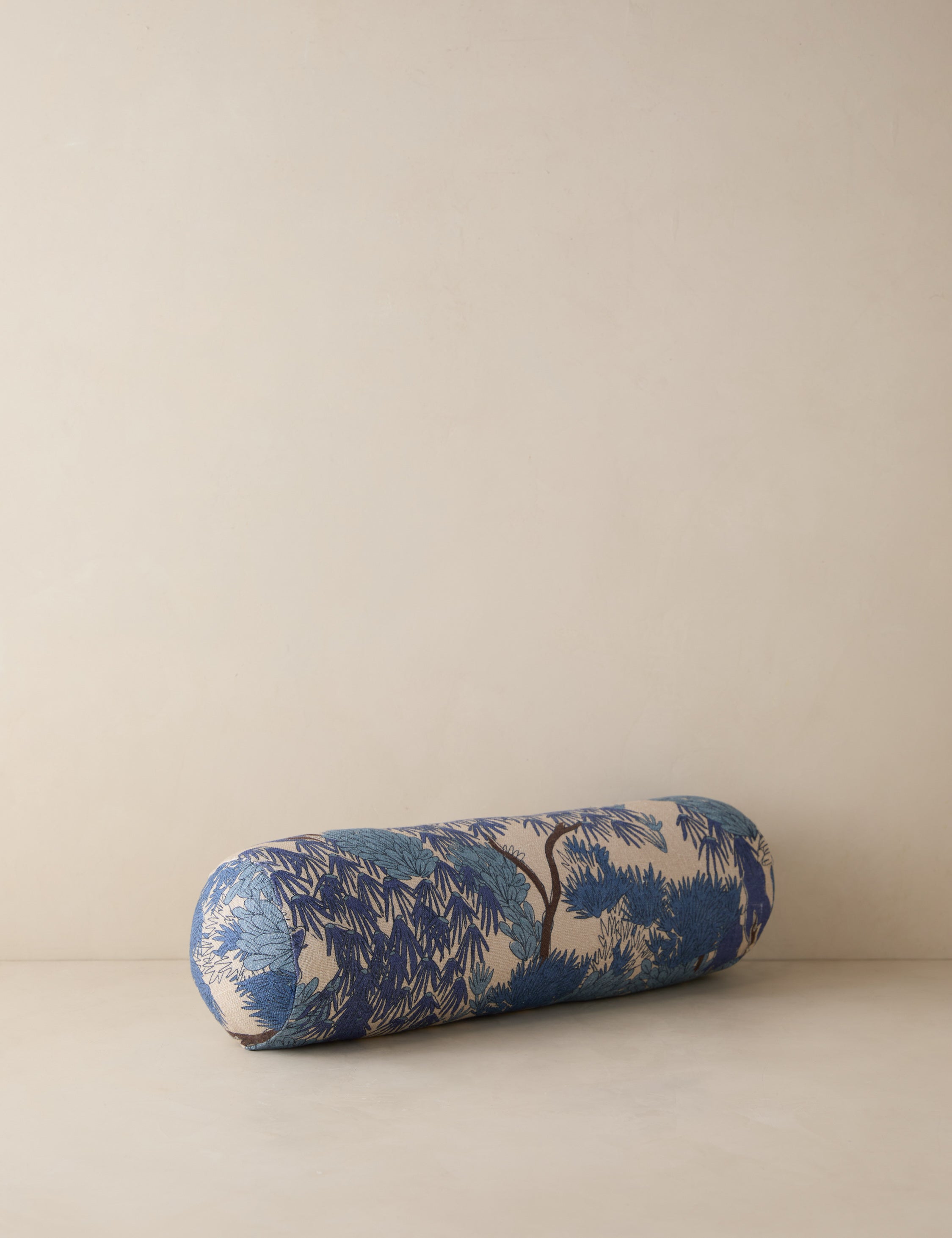 Briar Garden Walk Pillow | Modern Botanical Print, Linen