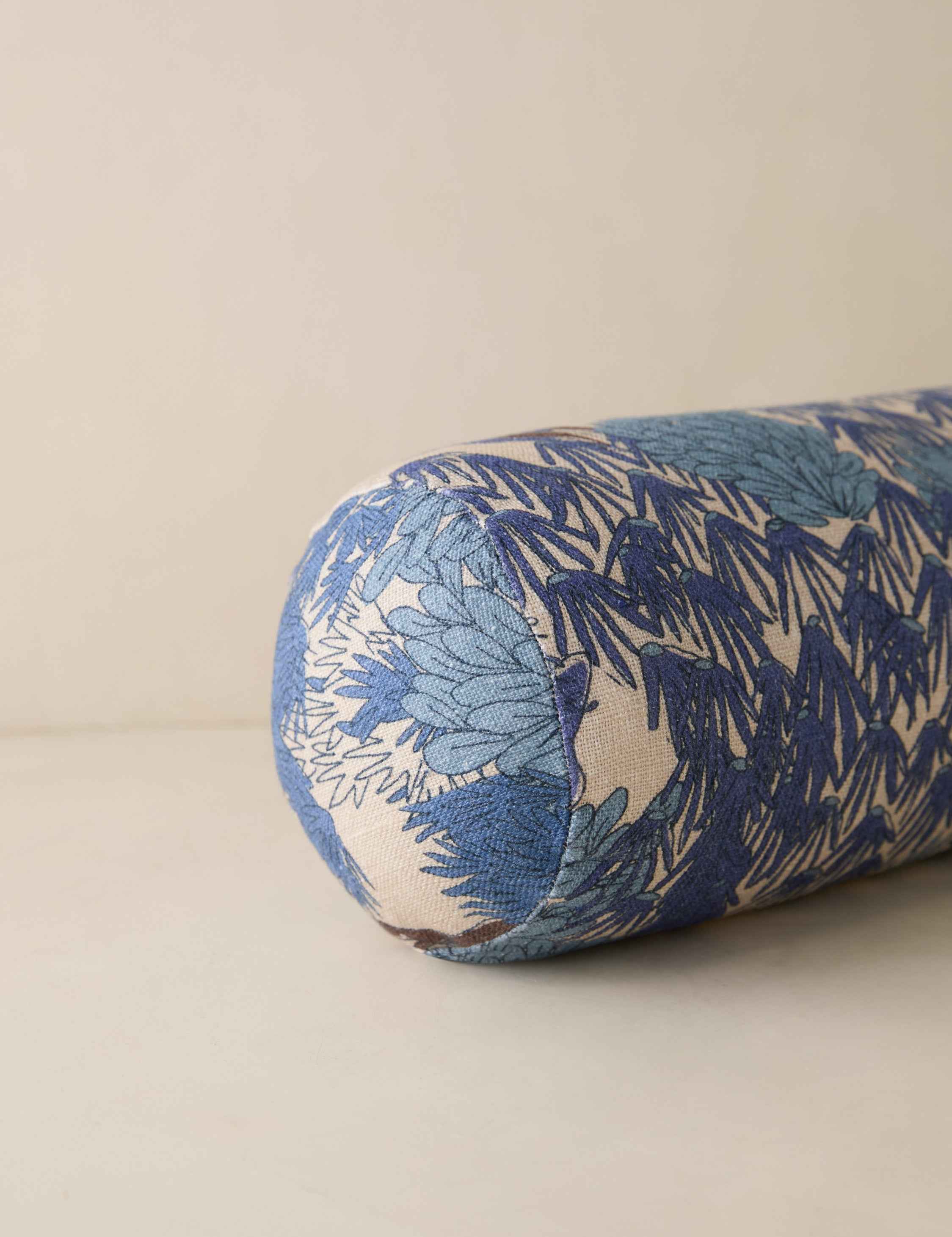 Breezy Garden Walk Pillow | Modern Botanical Print