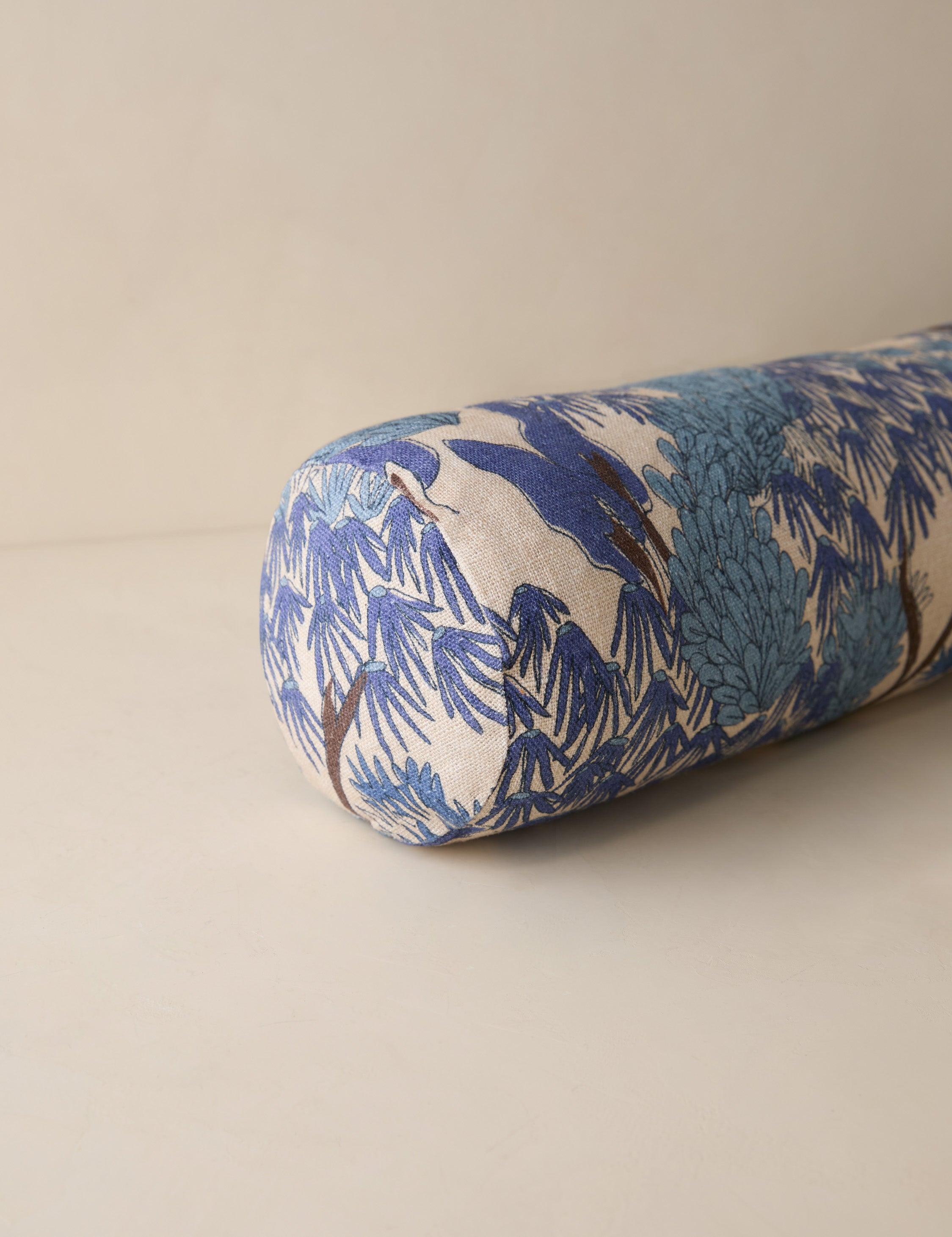 Briar Garden Walk Pillow | Modern Botanical Print, Linen