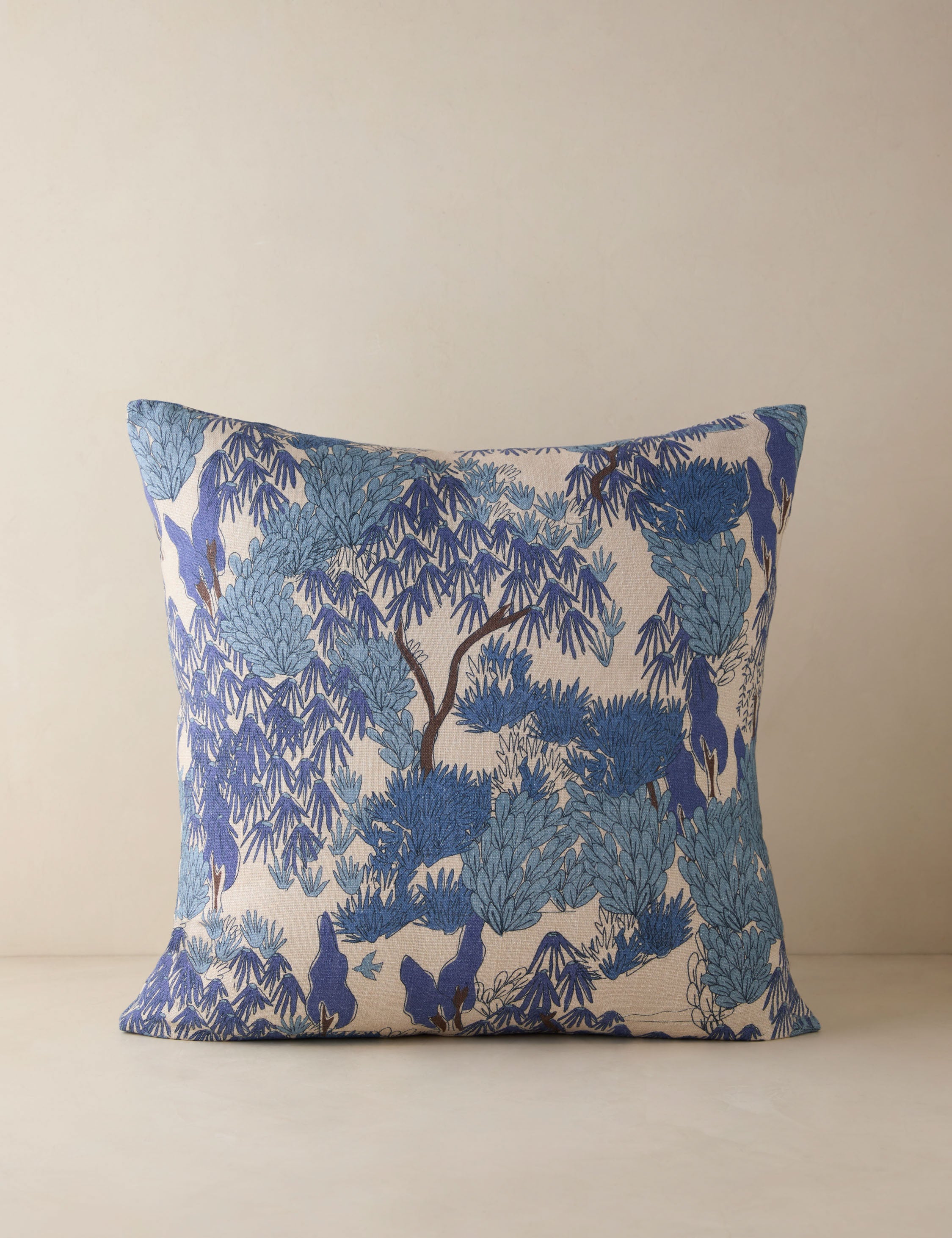 Breezy Garden Walk Pillow | Modern Botanical Print