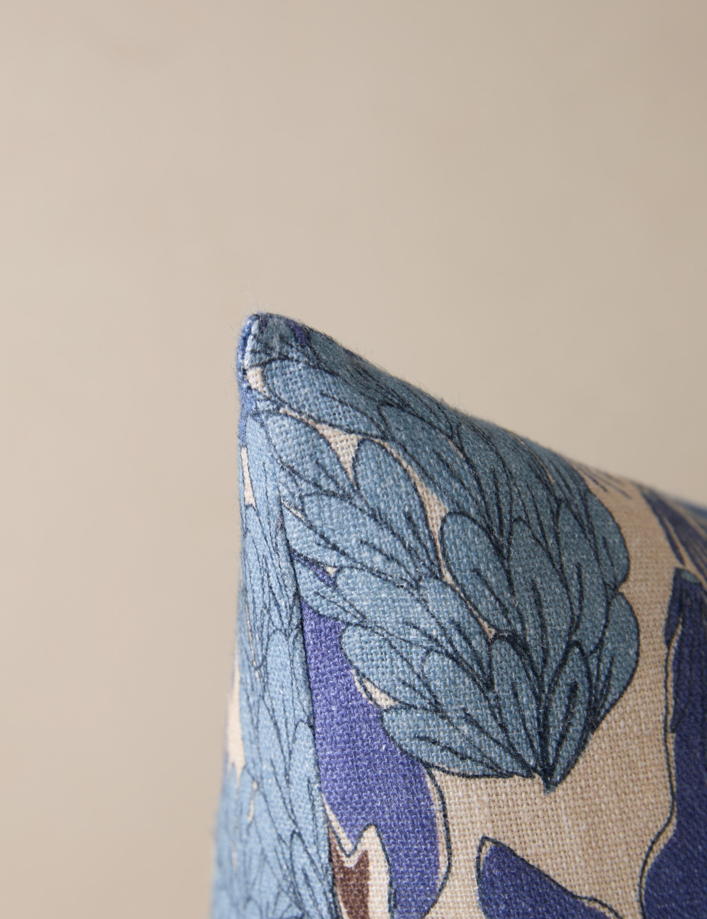 Briar Garden Walk Pillow | Modern Botanical Print, Linen