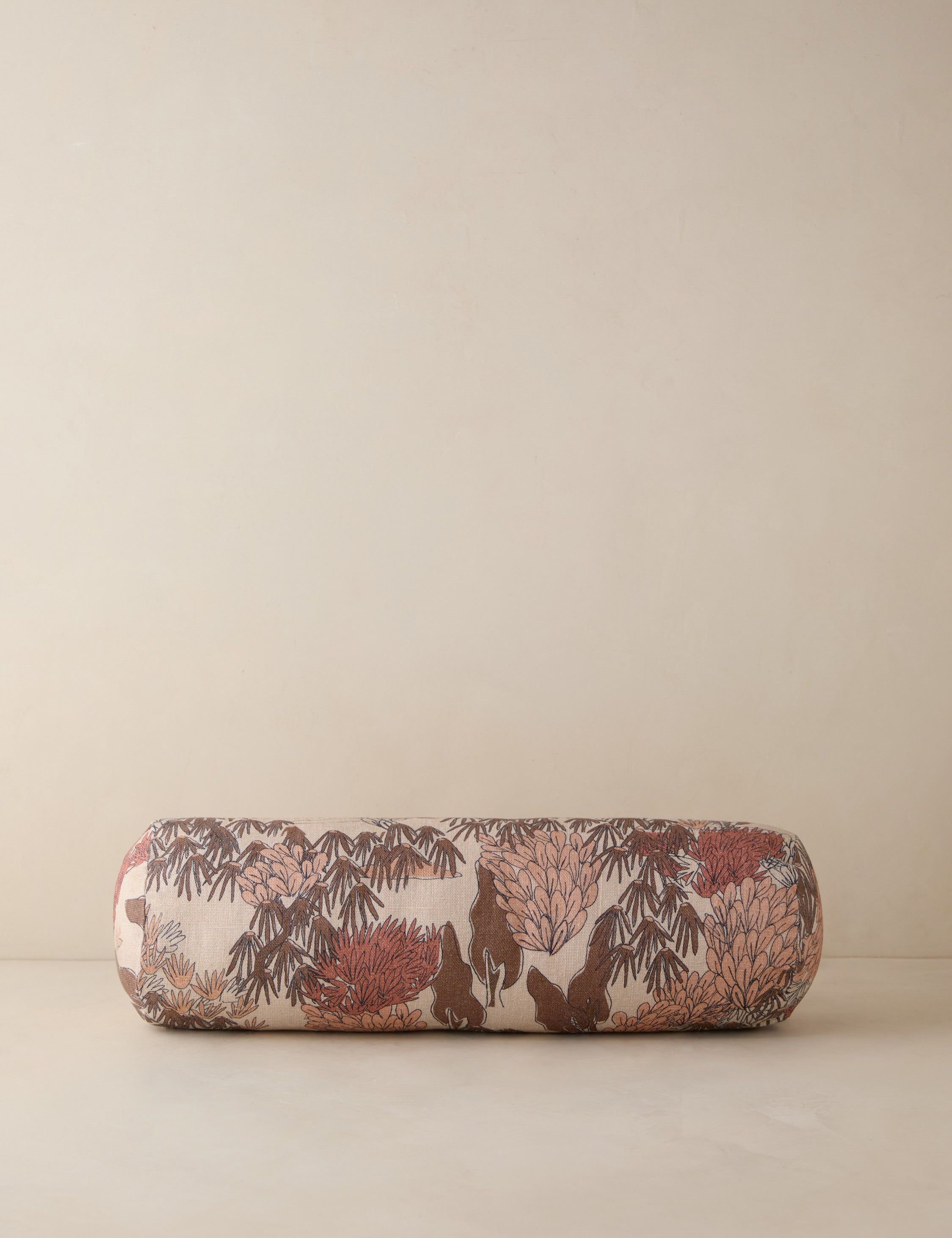 Briar Garden Walk Pillow | Modern Botanical Print, Linen