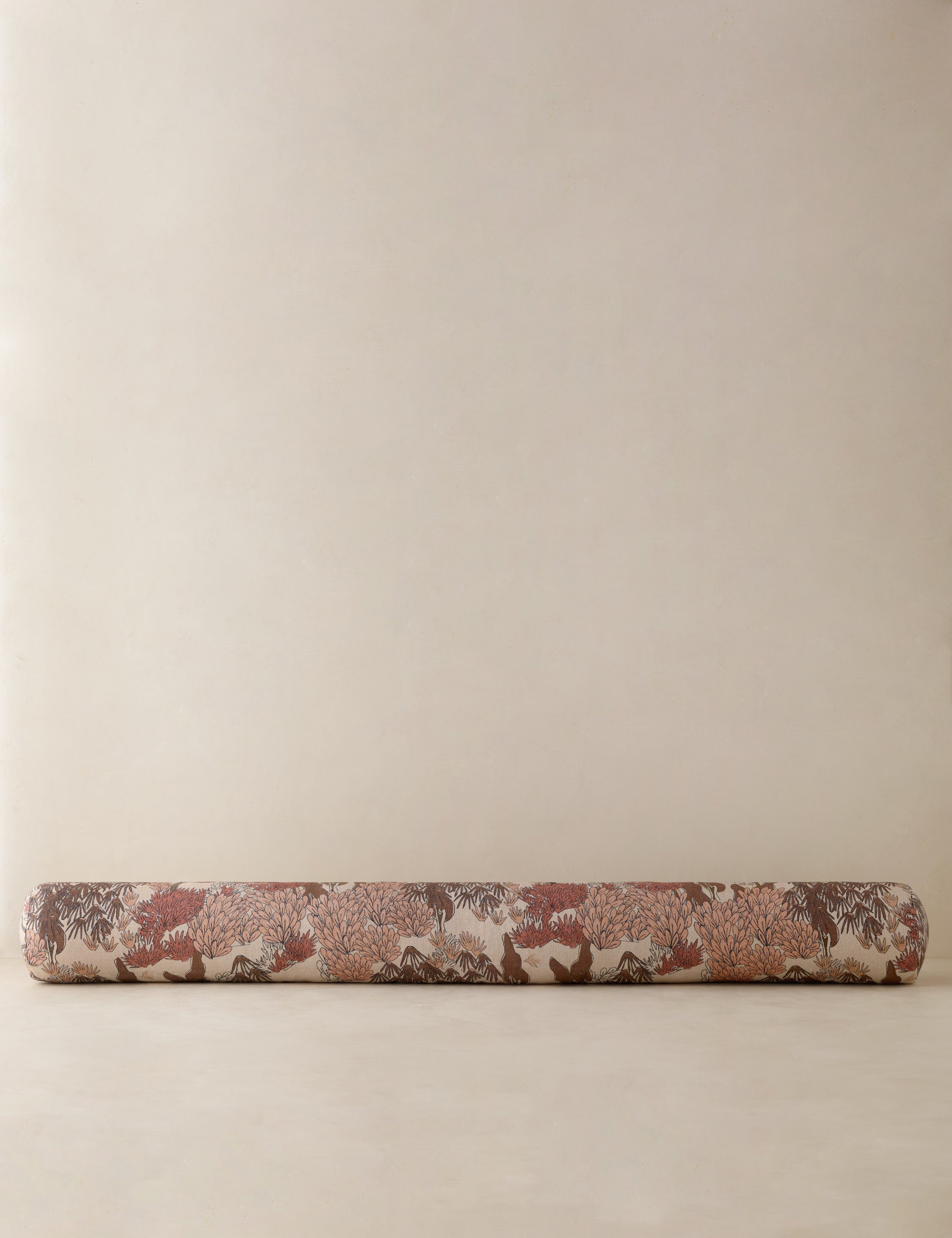 Briar Garden Walk Pillow | Modern Botanical Print, Linen