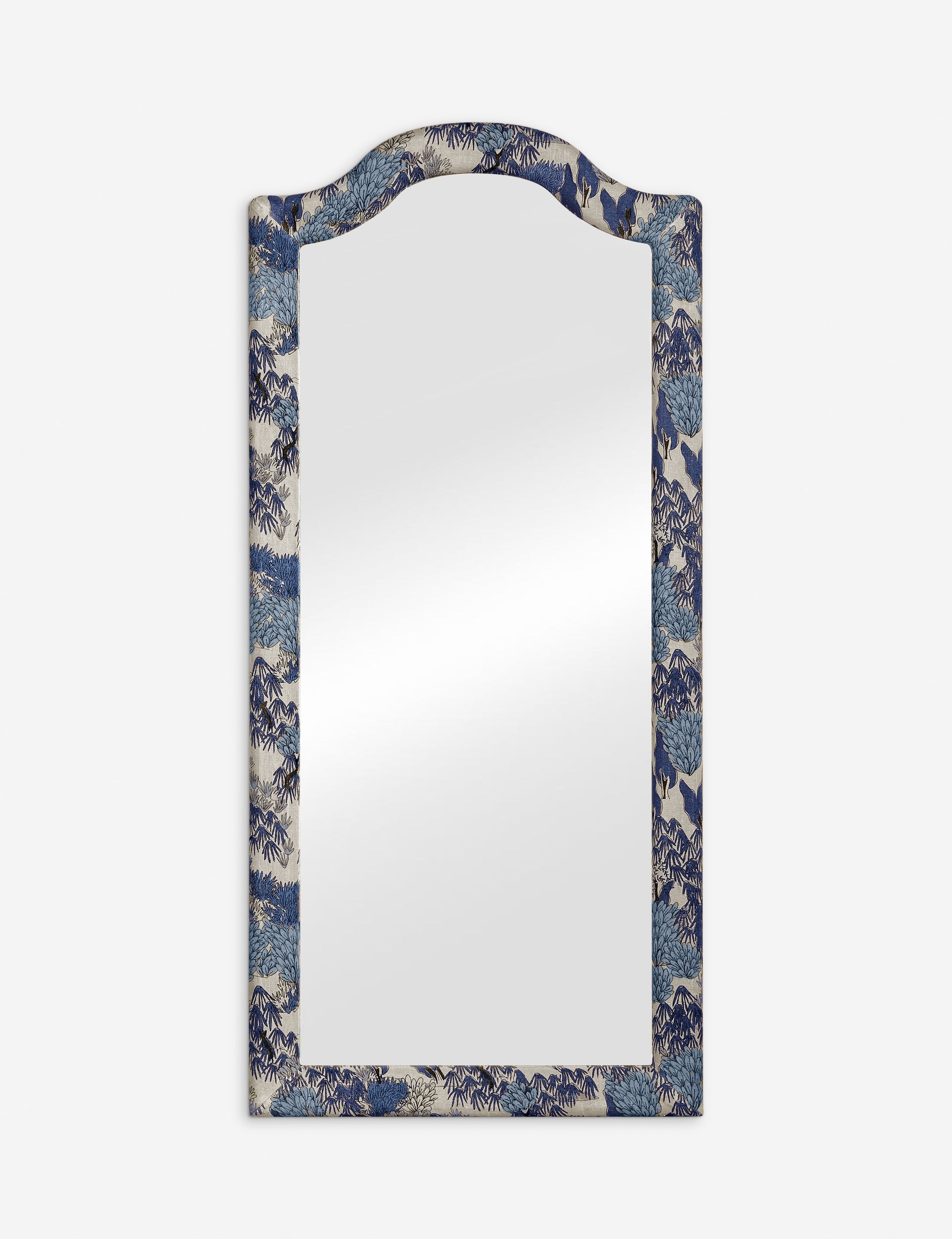 Bela Full Length Mirror | Upholstered Frame, Arched Shape