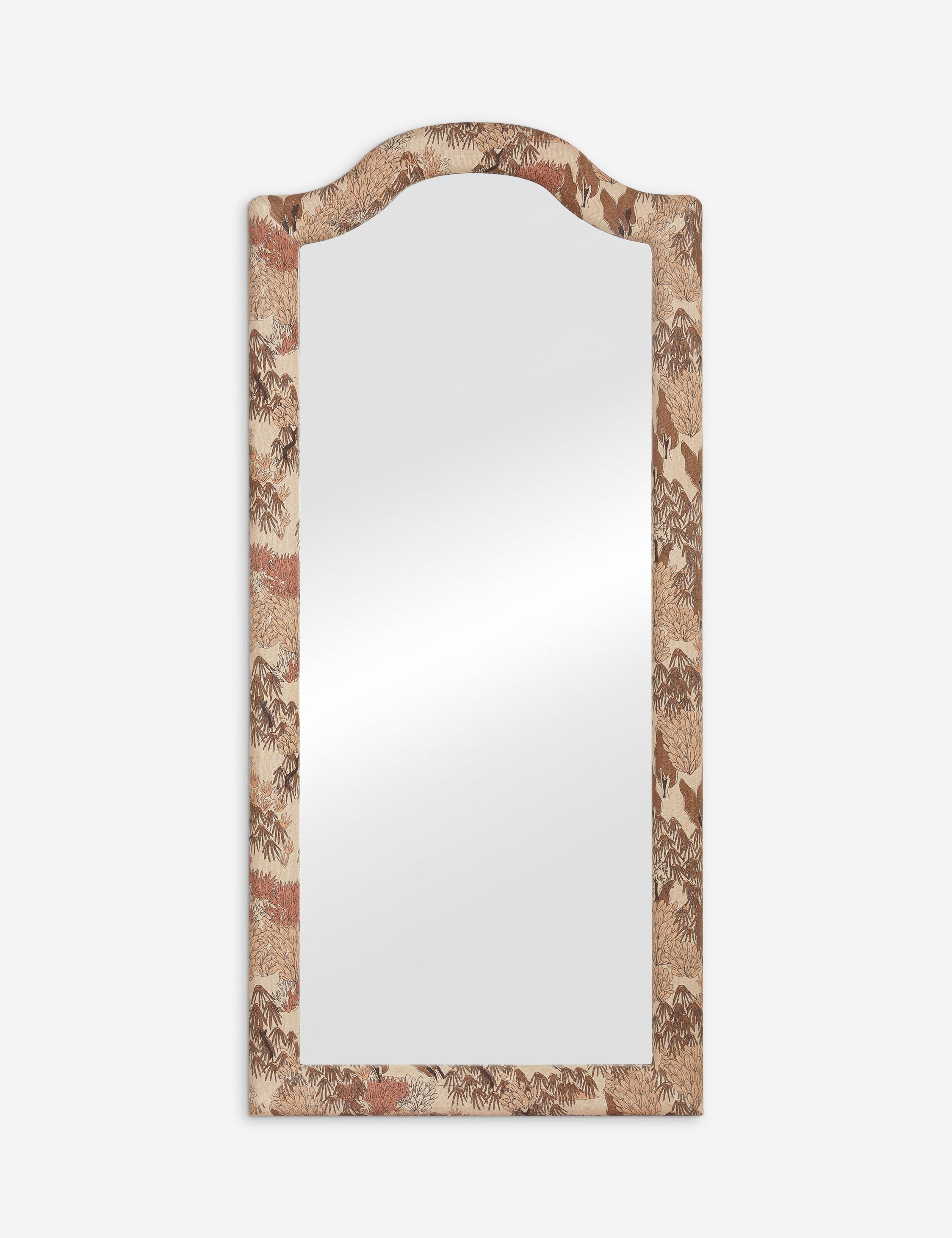 Bela Full Length Mirror | Upholstered Frame, Arched Shape