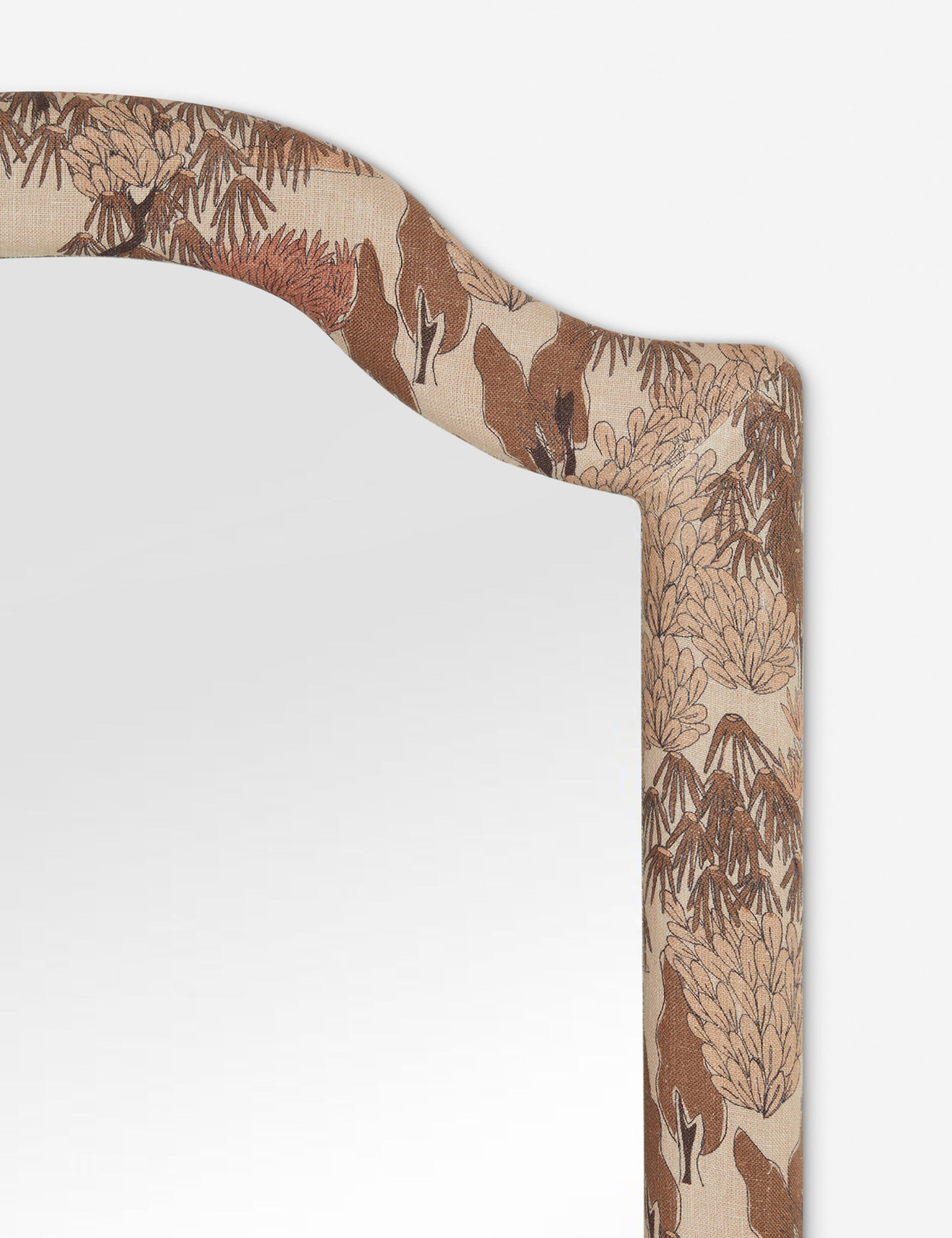 Bela Full Length Mirror | Upholstered Frame, Arched Shape
