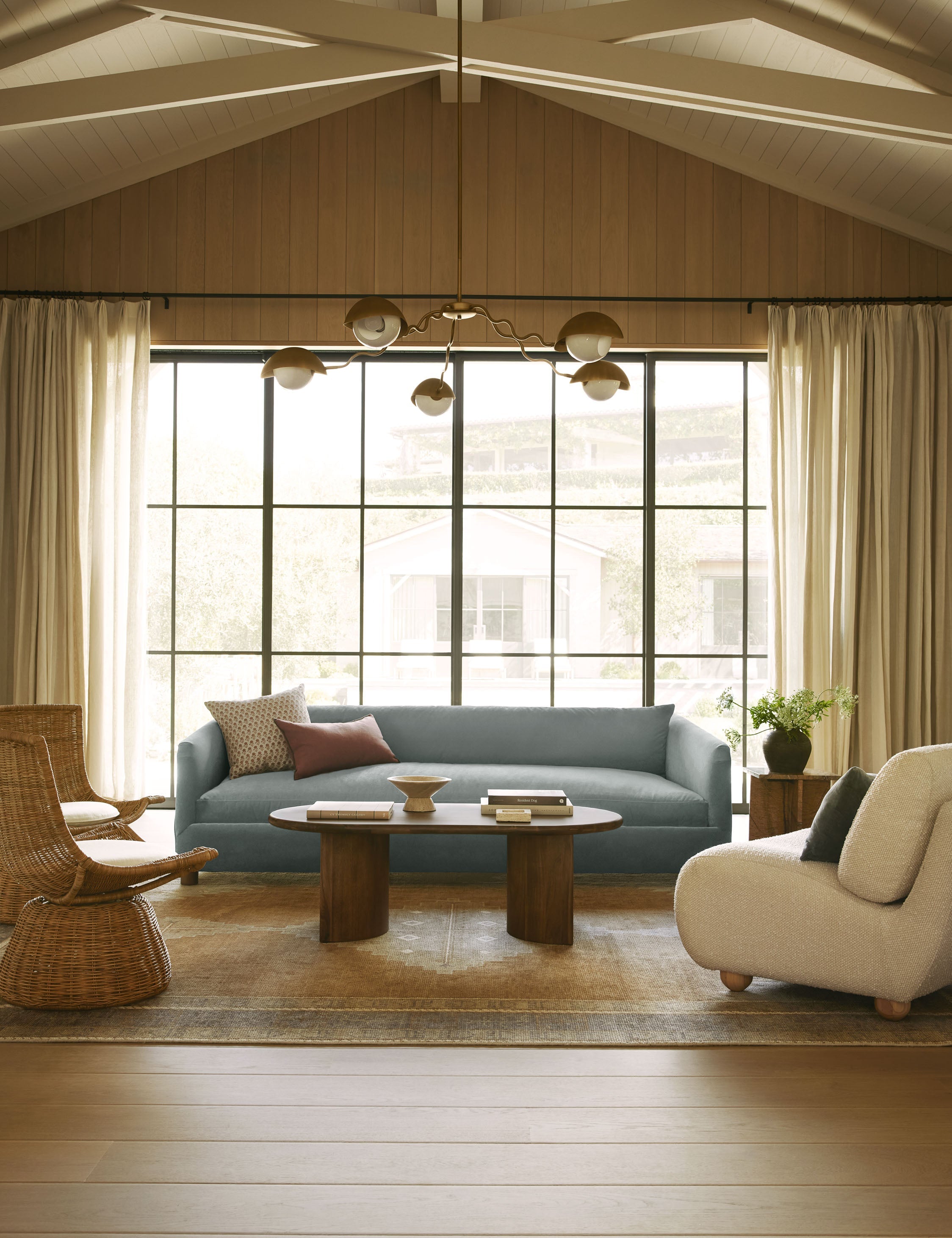 Kaya Chandelier | Opal Glass Orbs, Modern Design