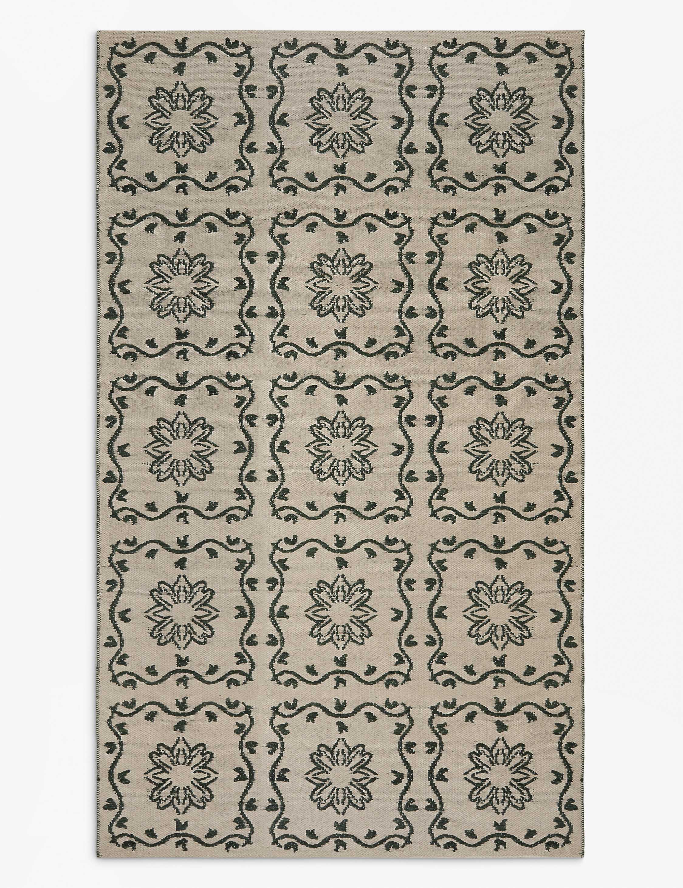 Haven Indoor/Outdoor Rug | Botanical Grid, Timeless Elegance