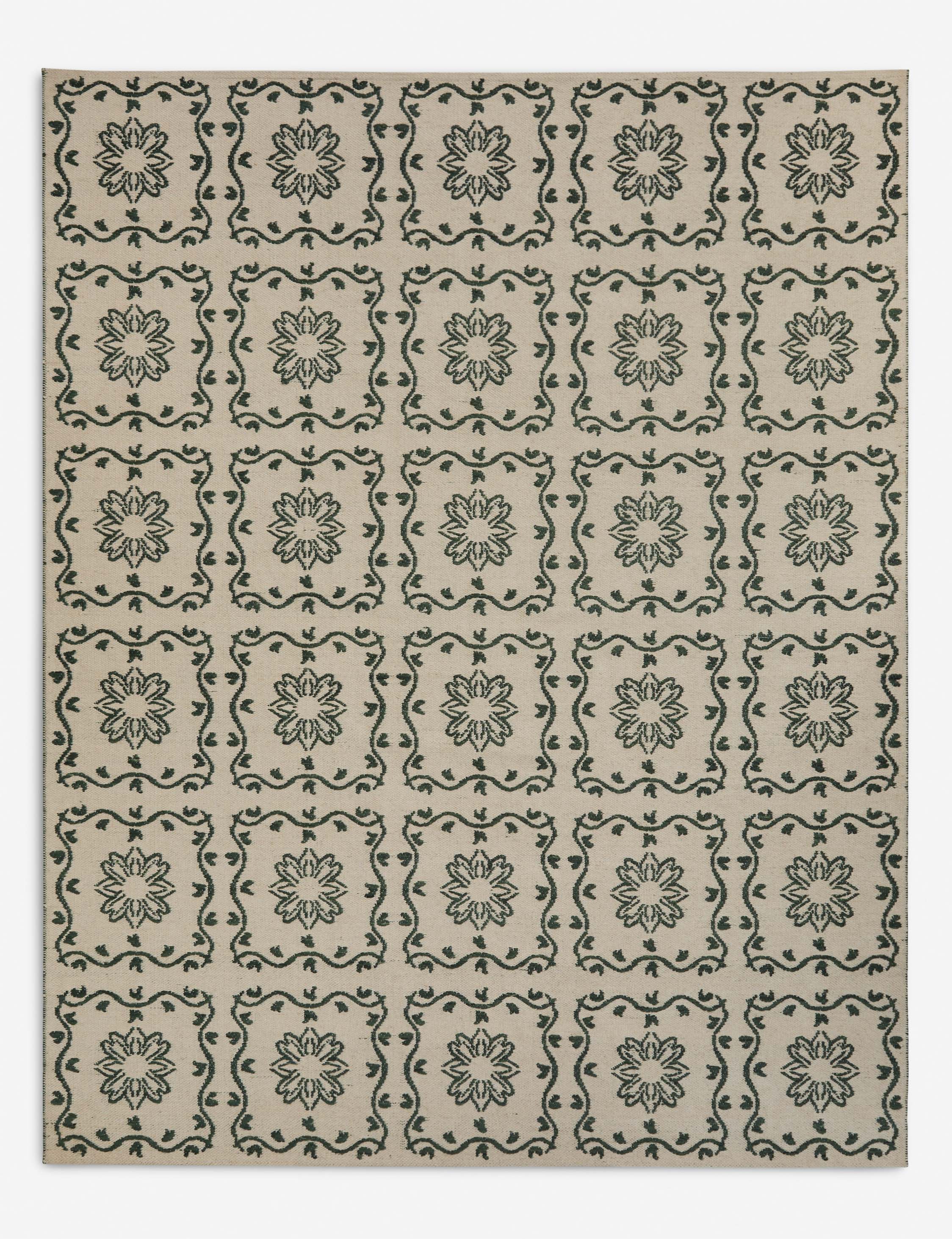 Haven Indoor/Outdoor Rug | Botanical Grid, Timeless Elegance