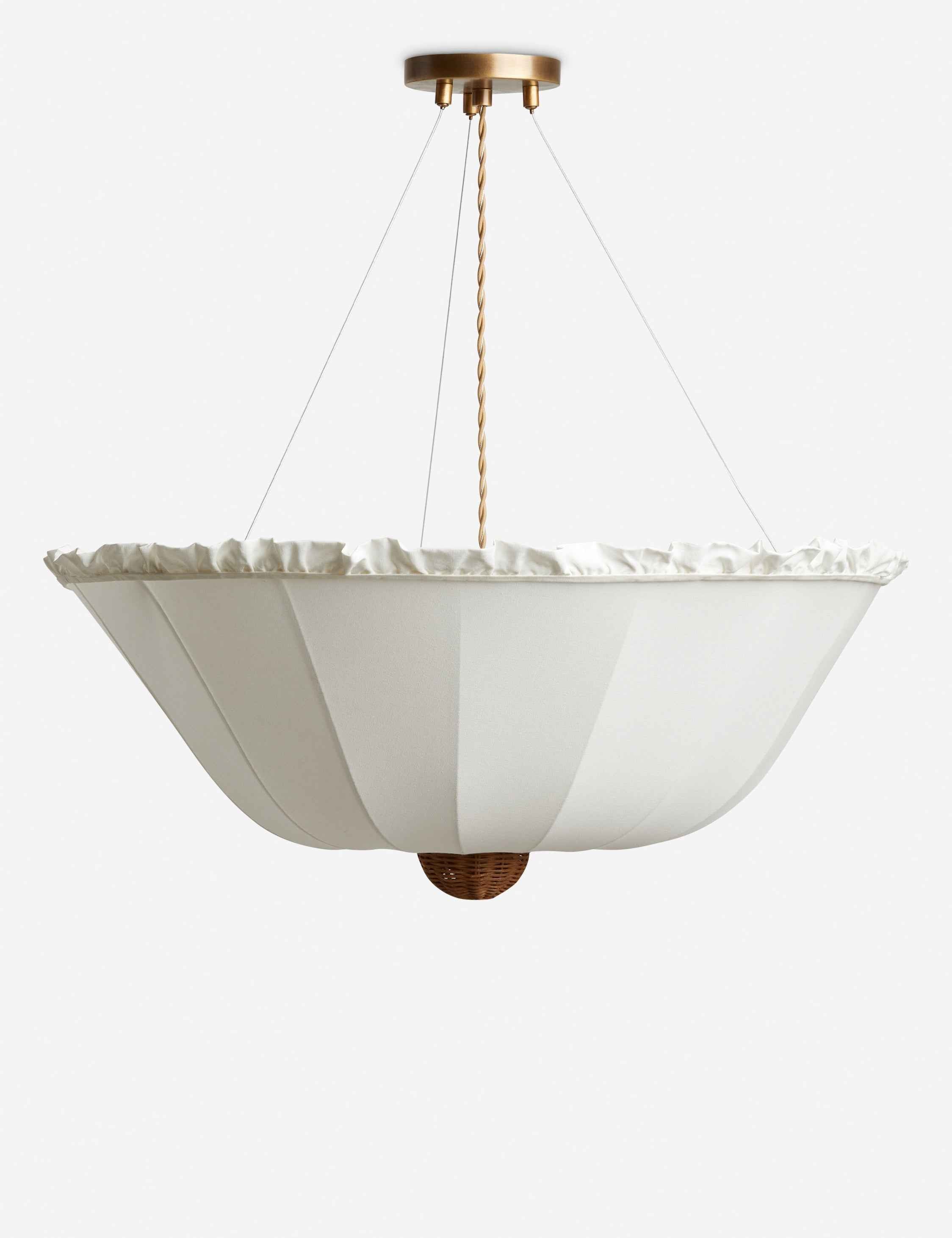 Haven Pendant Light | Wicker Shade, Elegant Silhouette