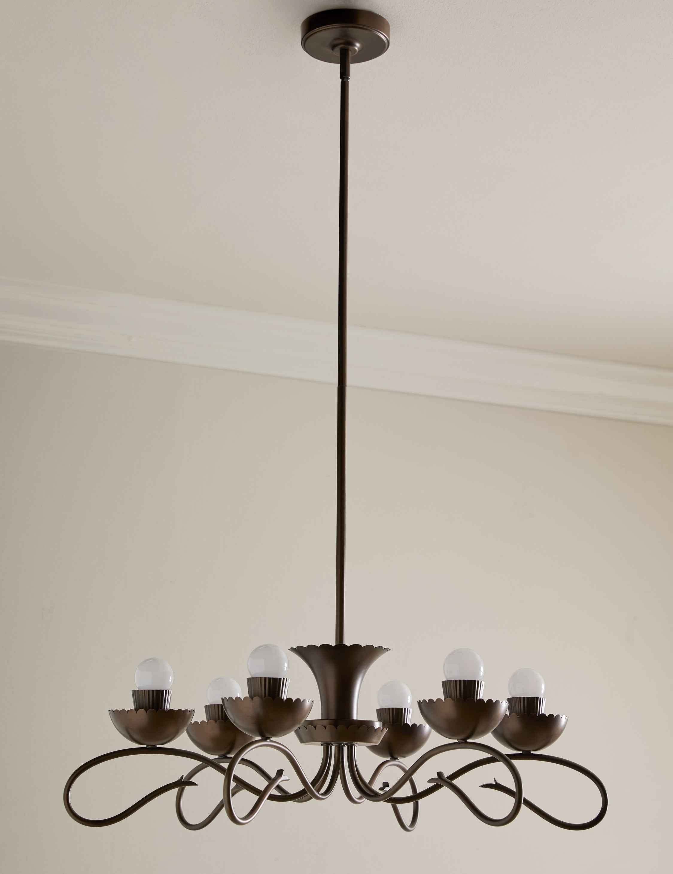 Haven Chandelier | Iron Arms, Vintage Market Style