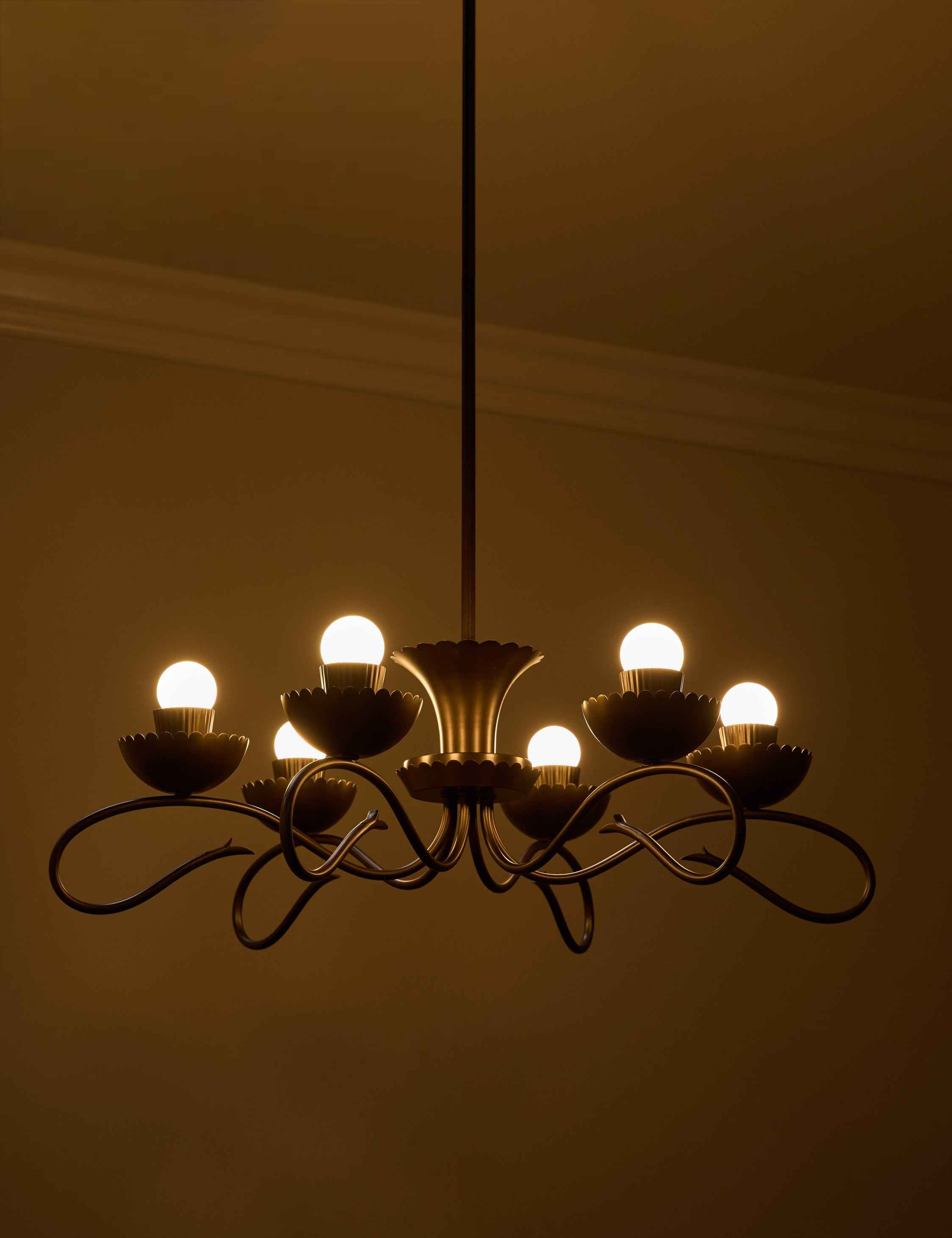 Haven Chandelier | Iron Arms, Vintage Market Style