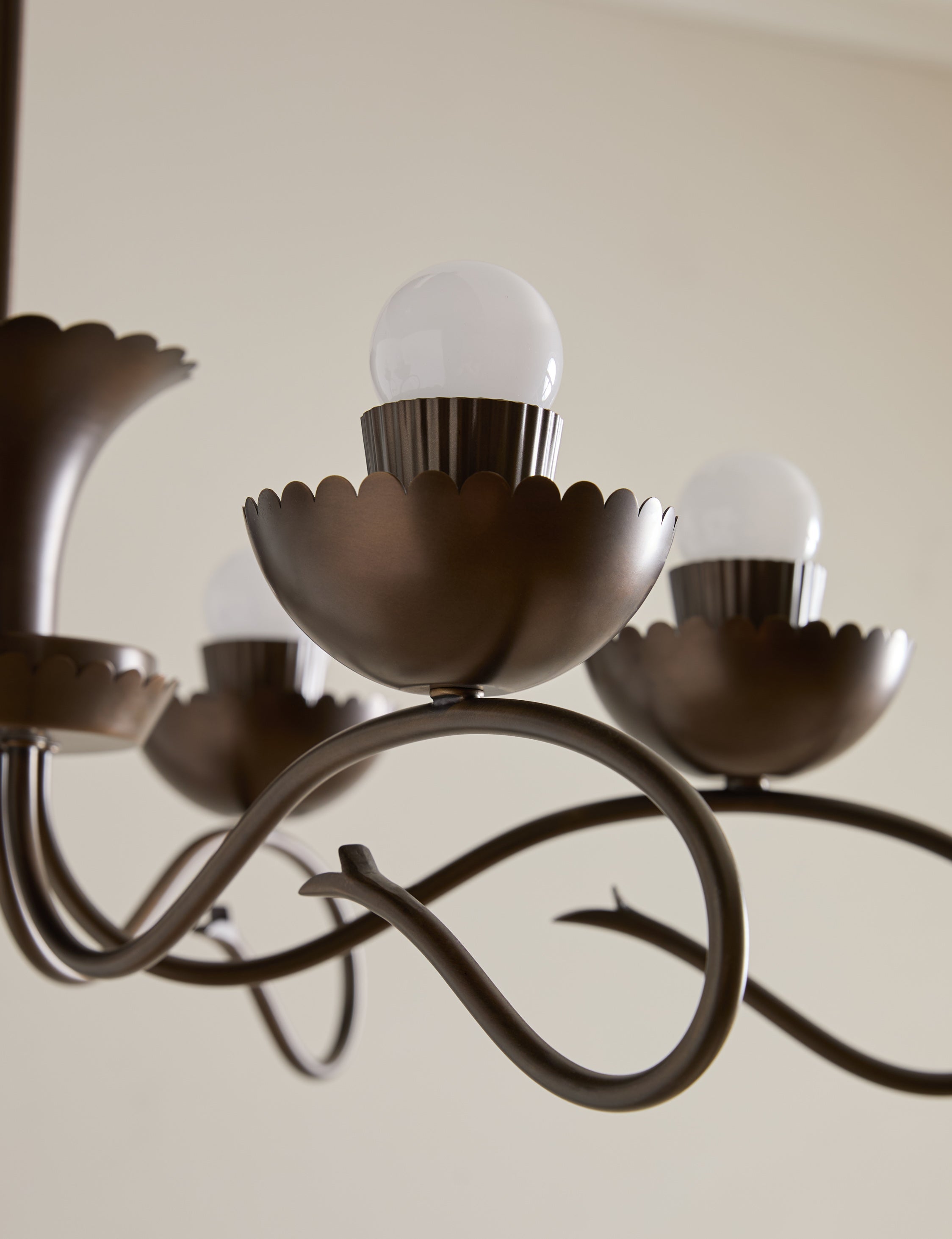 Haven Chandelier | Iron Arms, Vintage Market Style