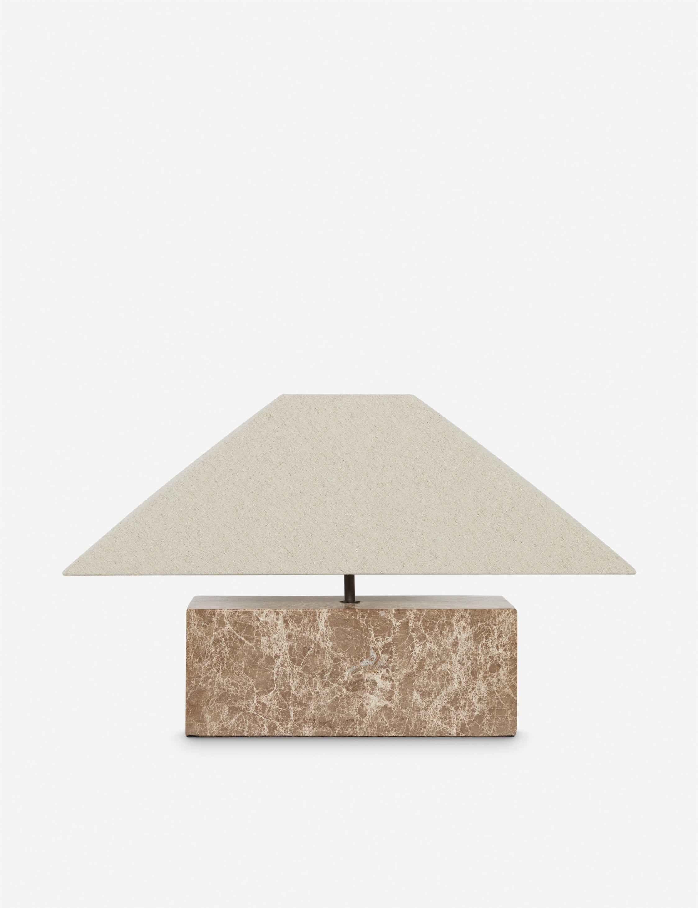 Haven Table Lamp | Marble Base, Pagoda Shade