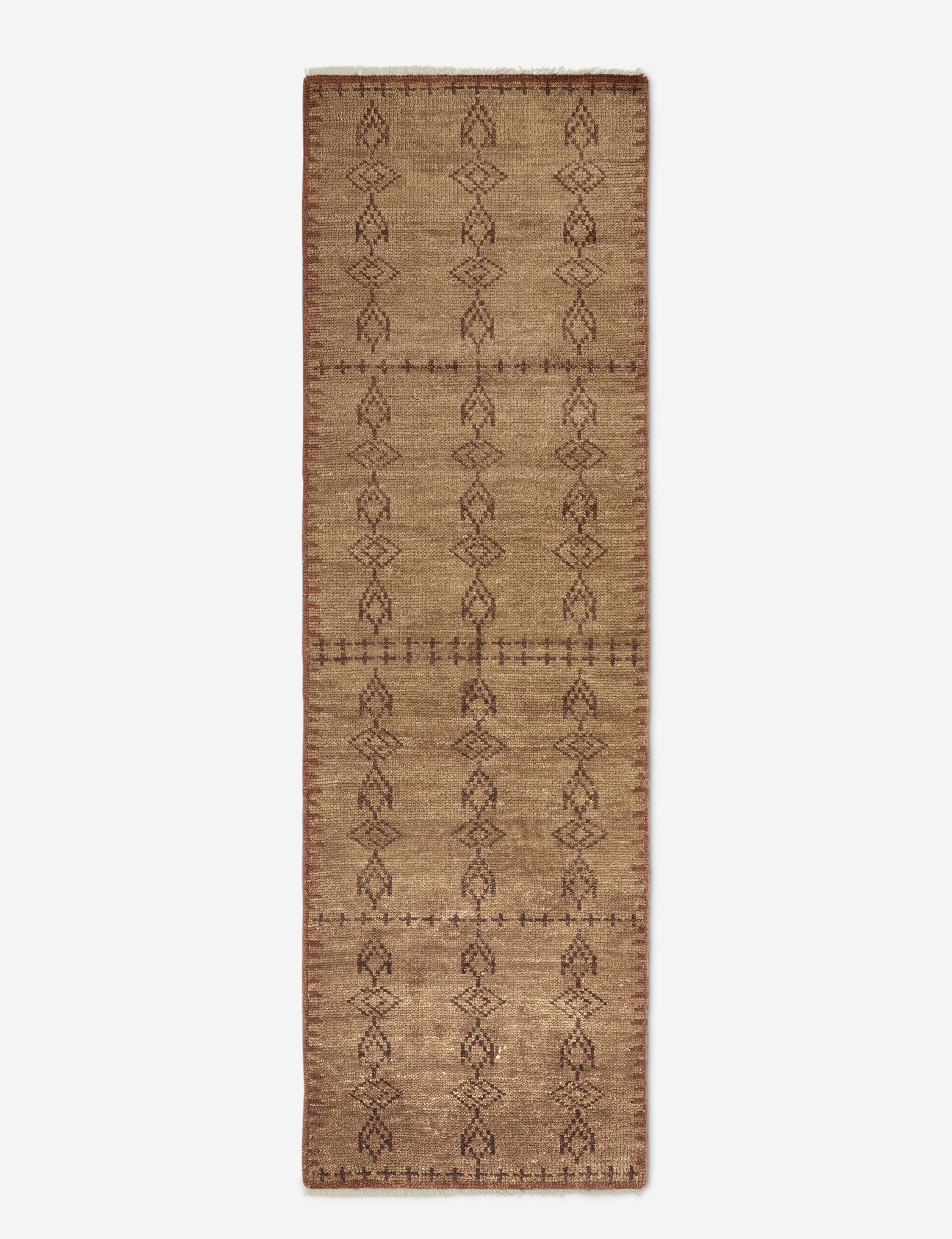 Indigo Hand-Knotted Wool Rug | Chic Pattern, Soft Texture