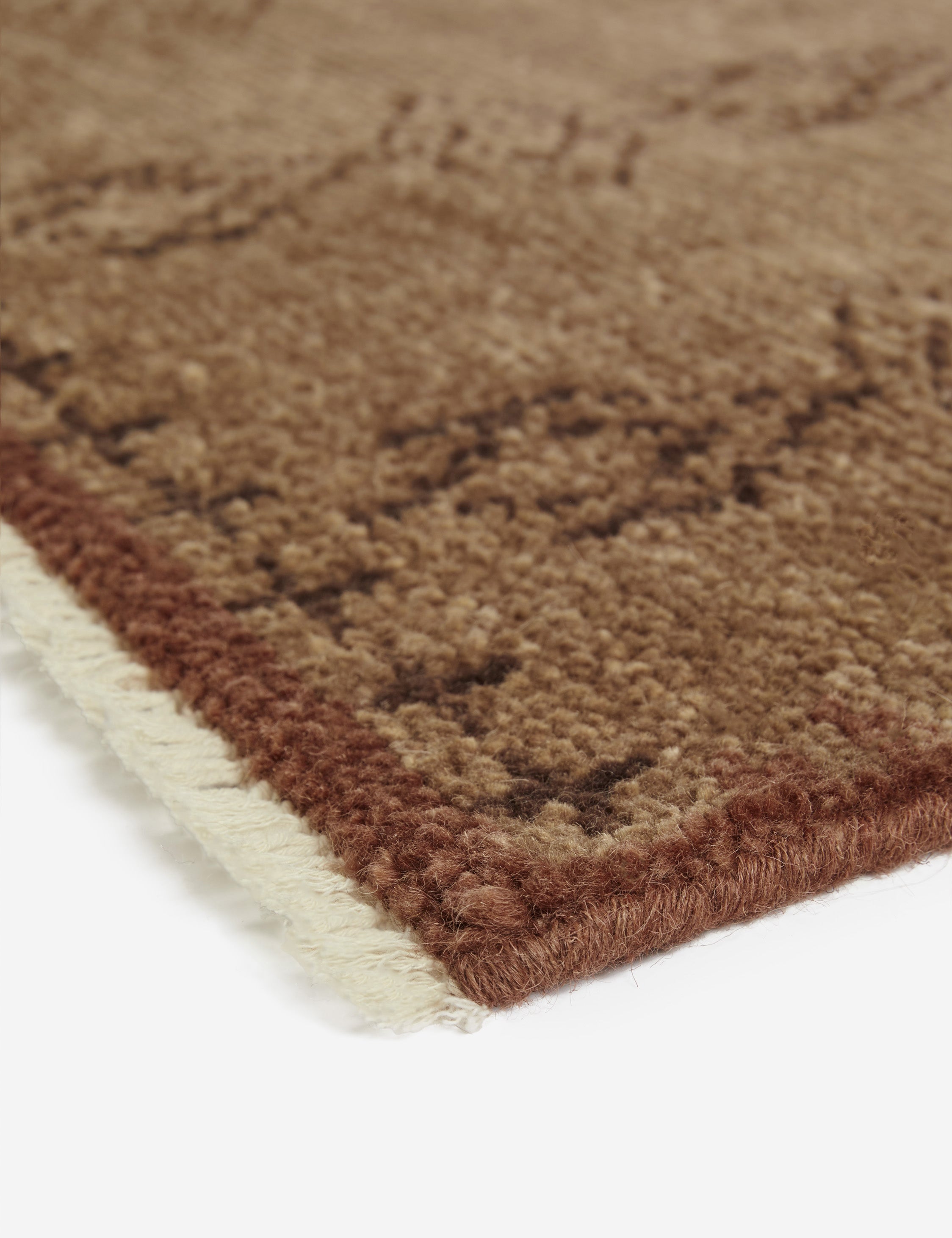 Indigo Hand-Knotted Wool Rug | Chic Pattern, Soft Texture