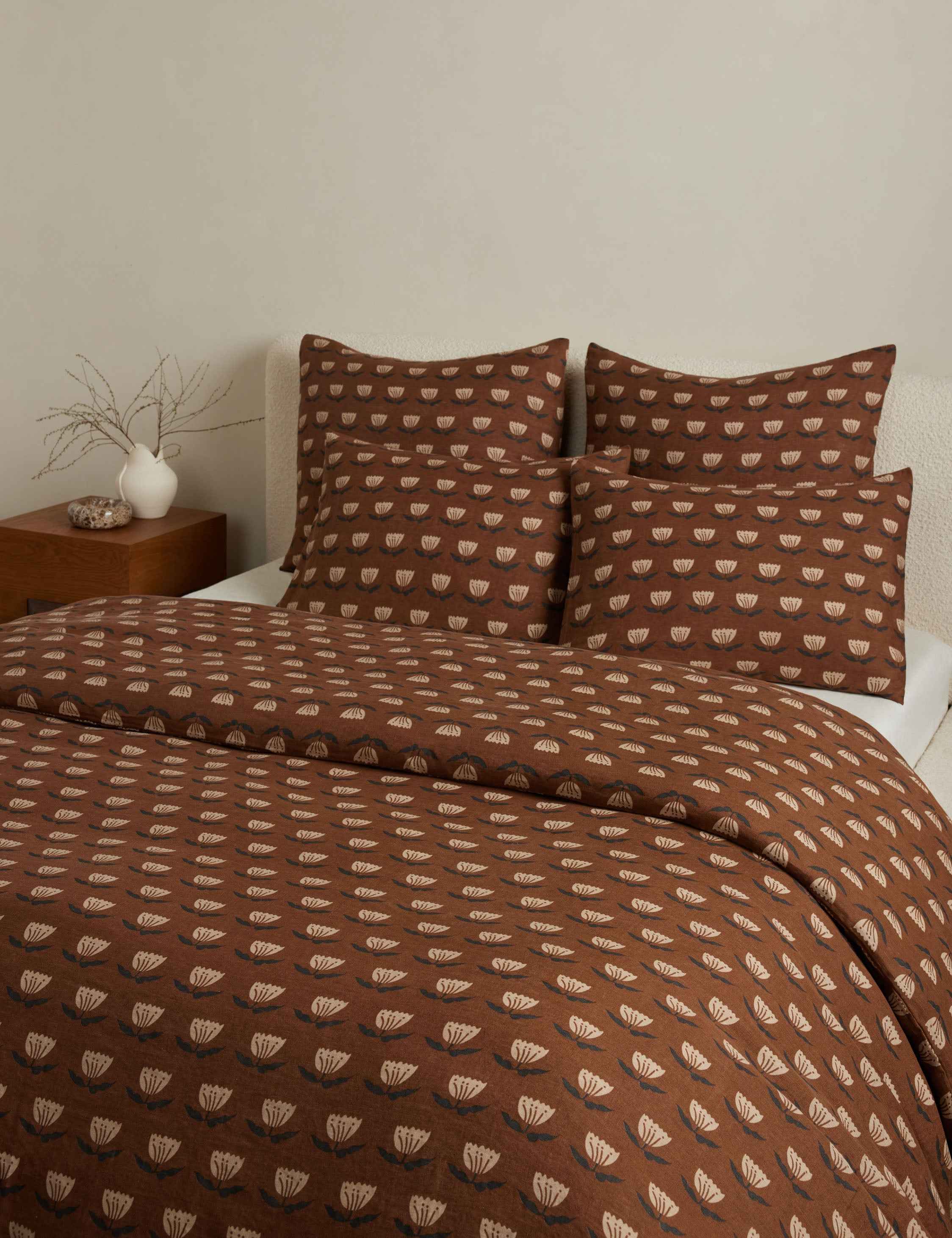 Briar Duvet Cover | Hand-Sketched Floral, European Flax Linen®
