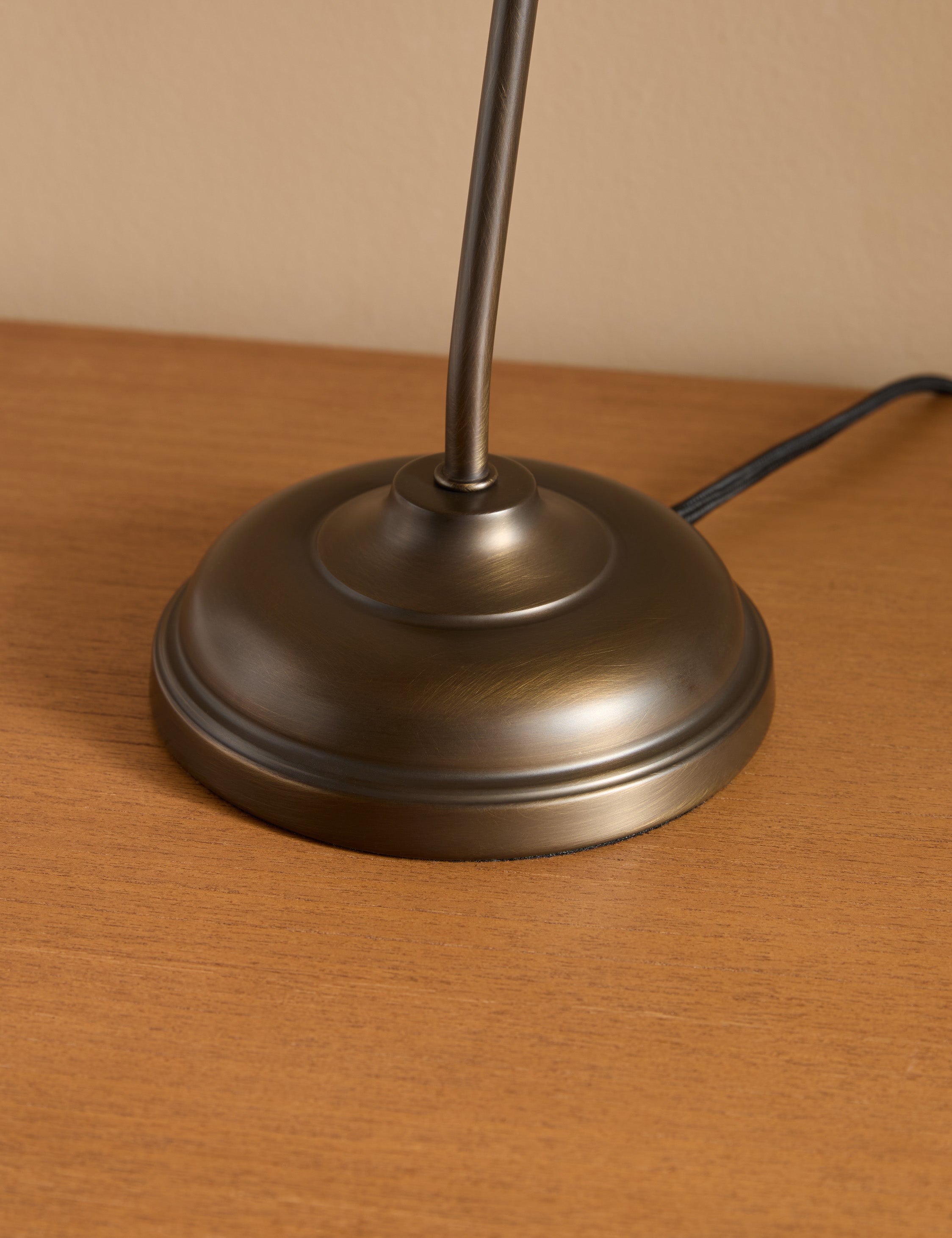 Juno Desk Lamp | Gooseneck Design, Floral Pleated Shade