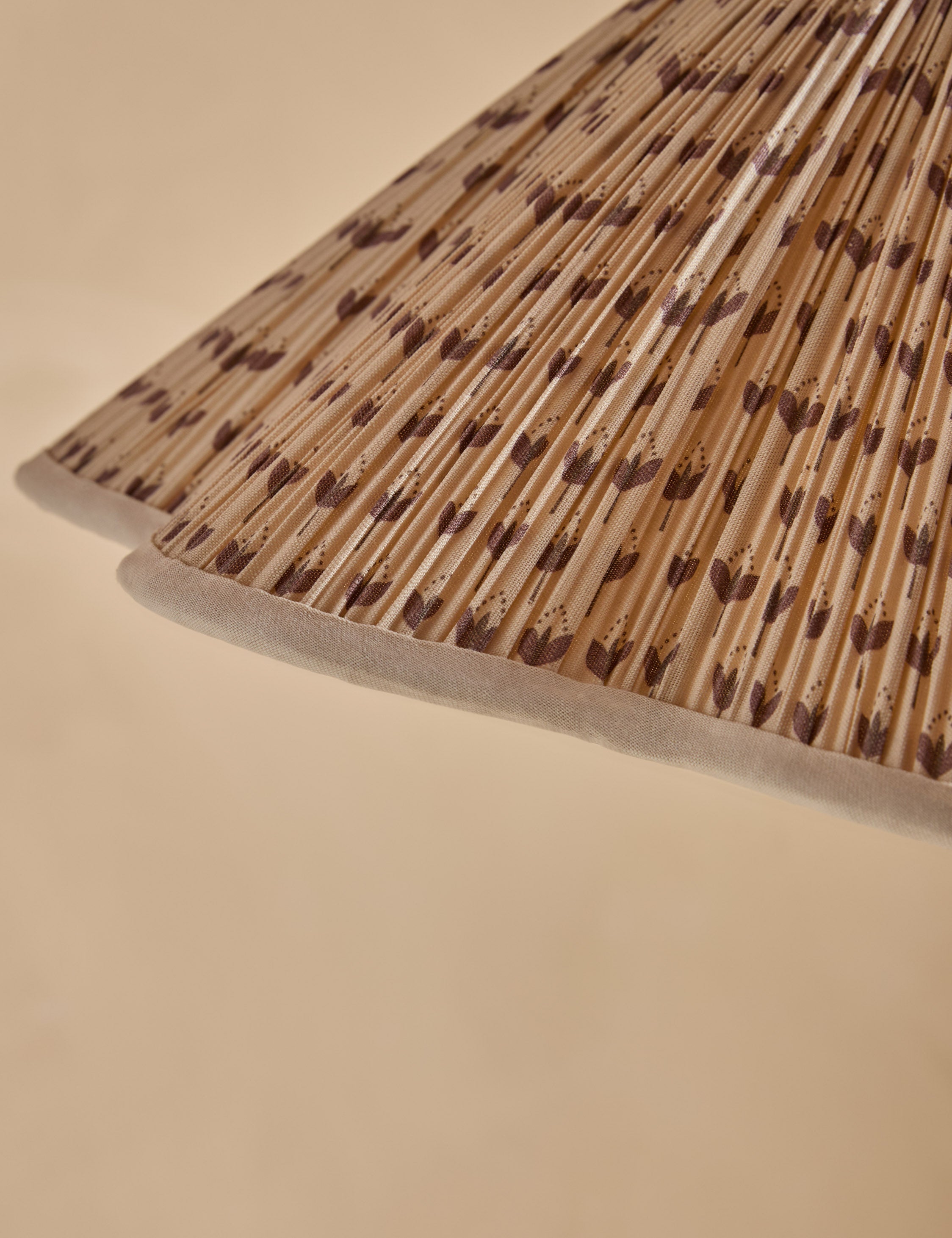 Juno Floor Lamp | Gooseneck Design, Floral Pleated Shade