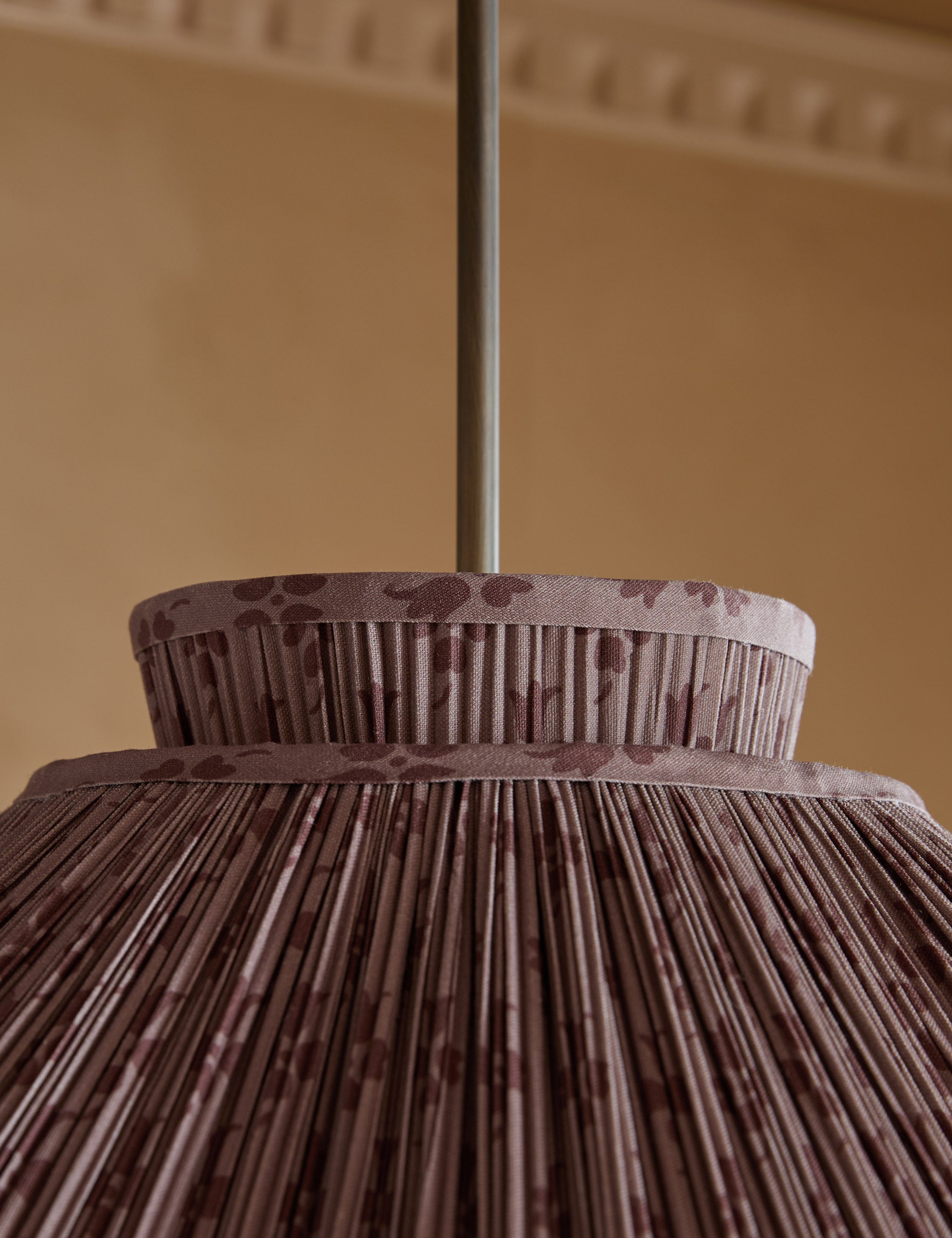 Juno Pendant Light | Floral Print Pleated Shade