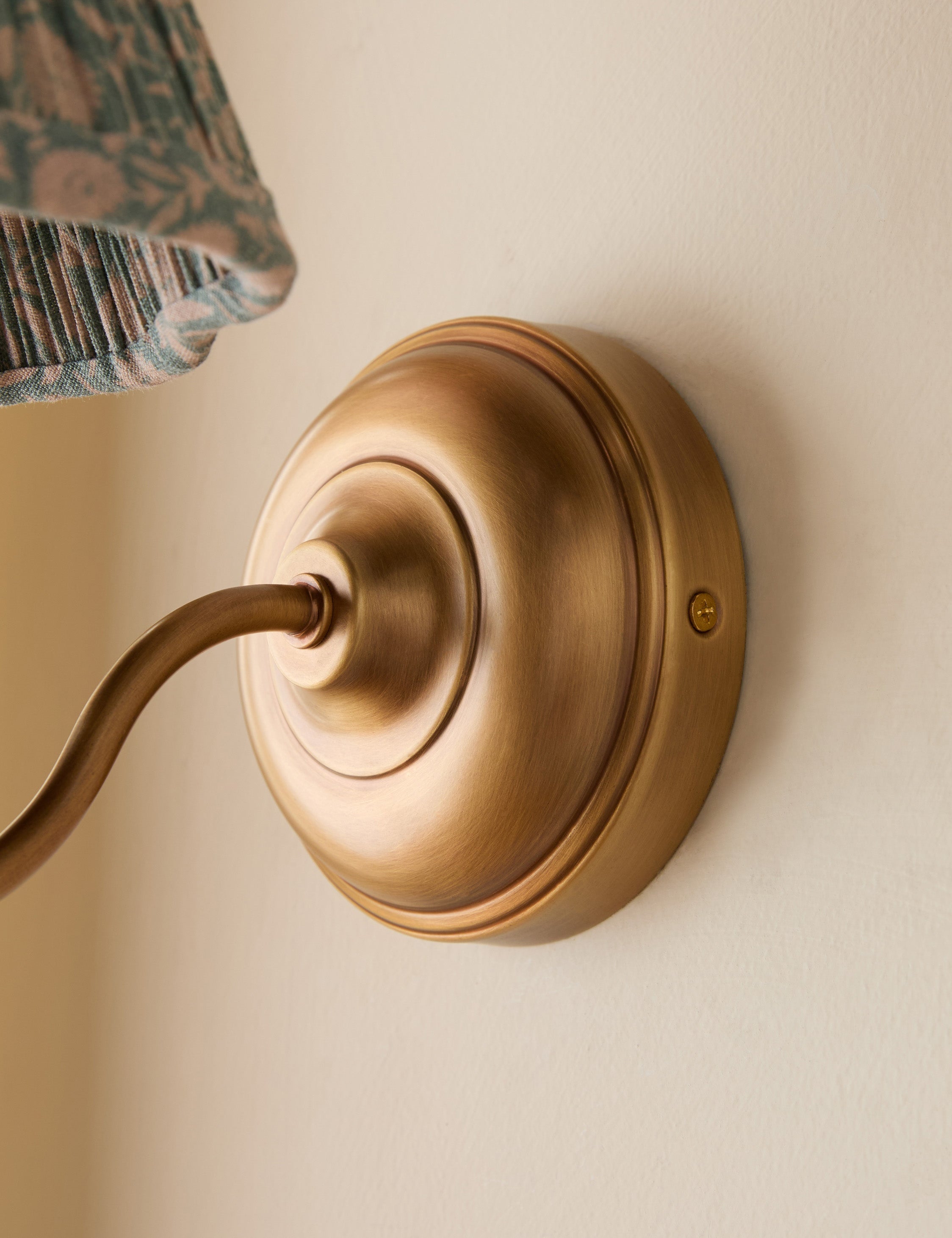 Juno Wall Sconce | Pleated Floral Shade, Textured Design