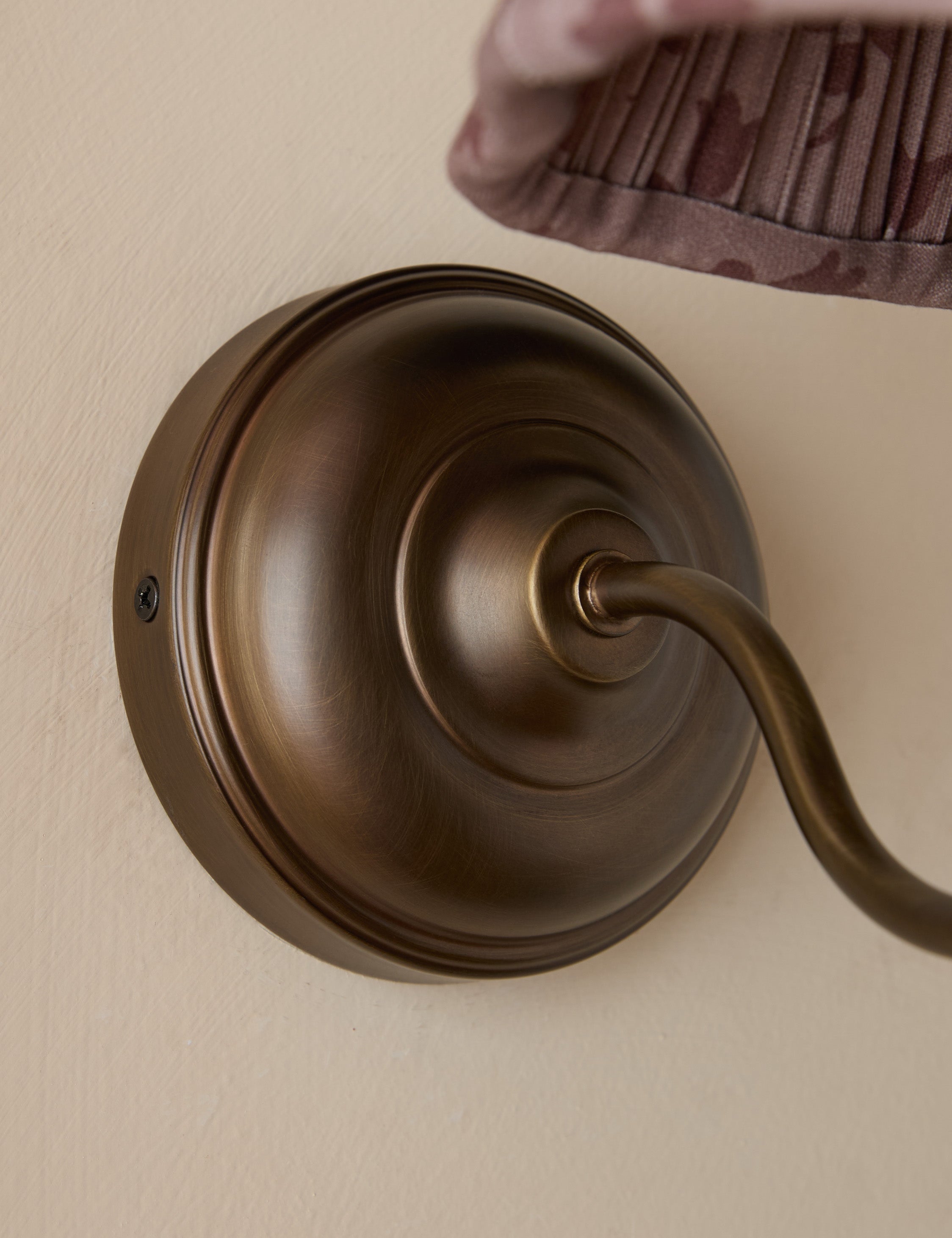 Juno Wall Sconce | Pleated Floral Shade, Textured Design