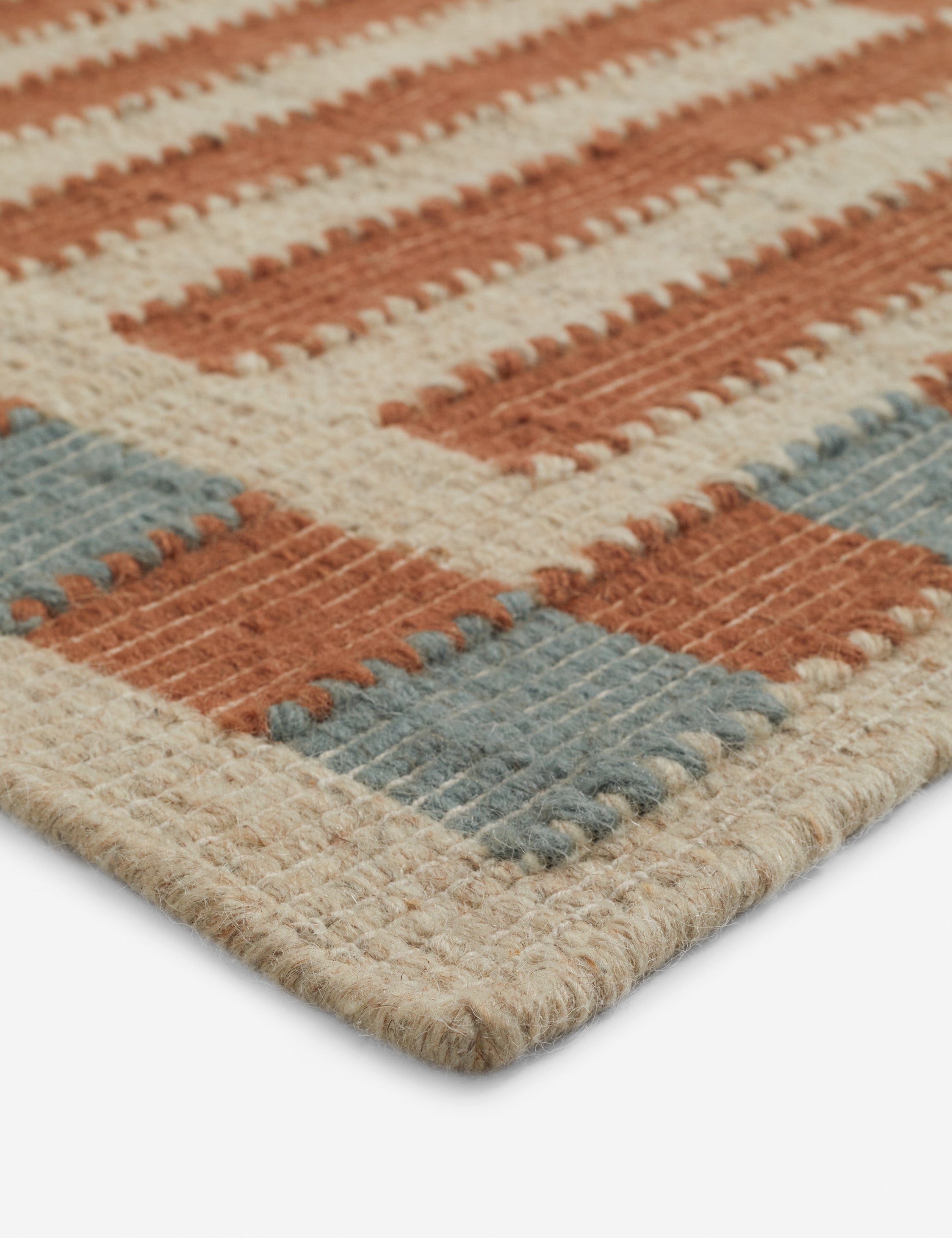 Jovian Flatweave Rug | Wool Blend, Durable Design