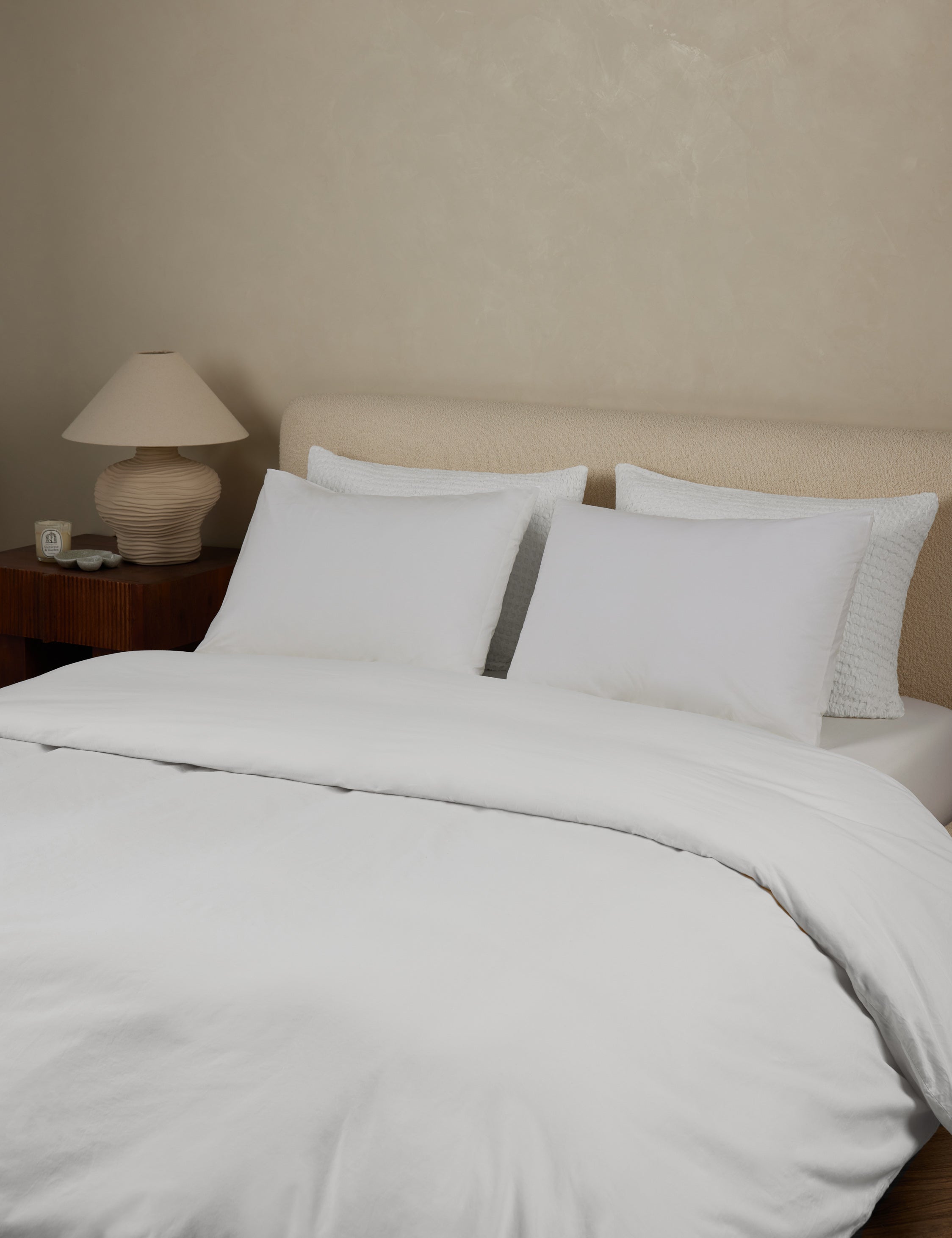 Juno Duvet Cover | Washed Percale Fabric, Crisp Touch