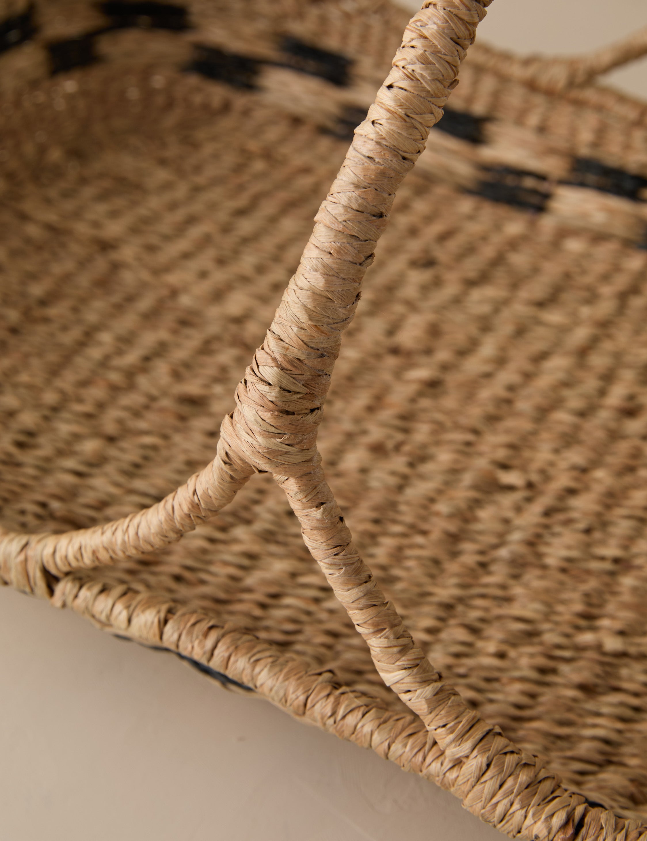 Kairo Woven Basket | Handled Design, Natural Accent