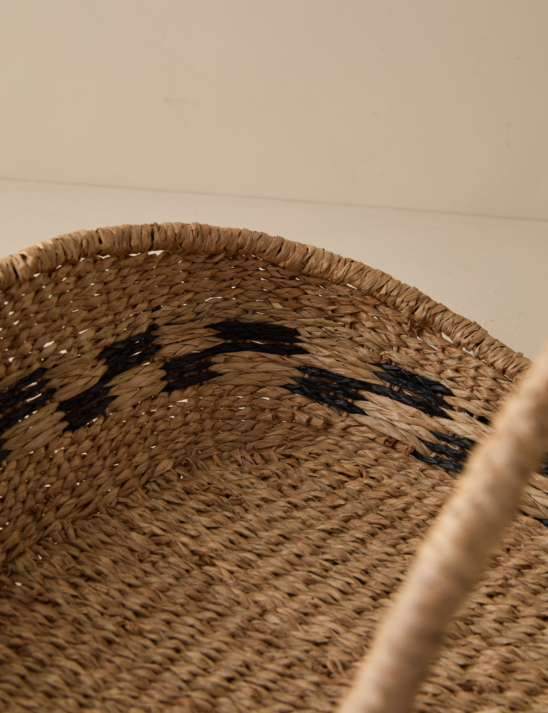 Kairo Woven Basket | Handled Design, Natural Accent