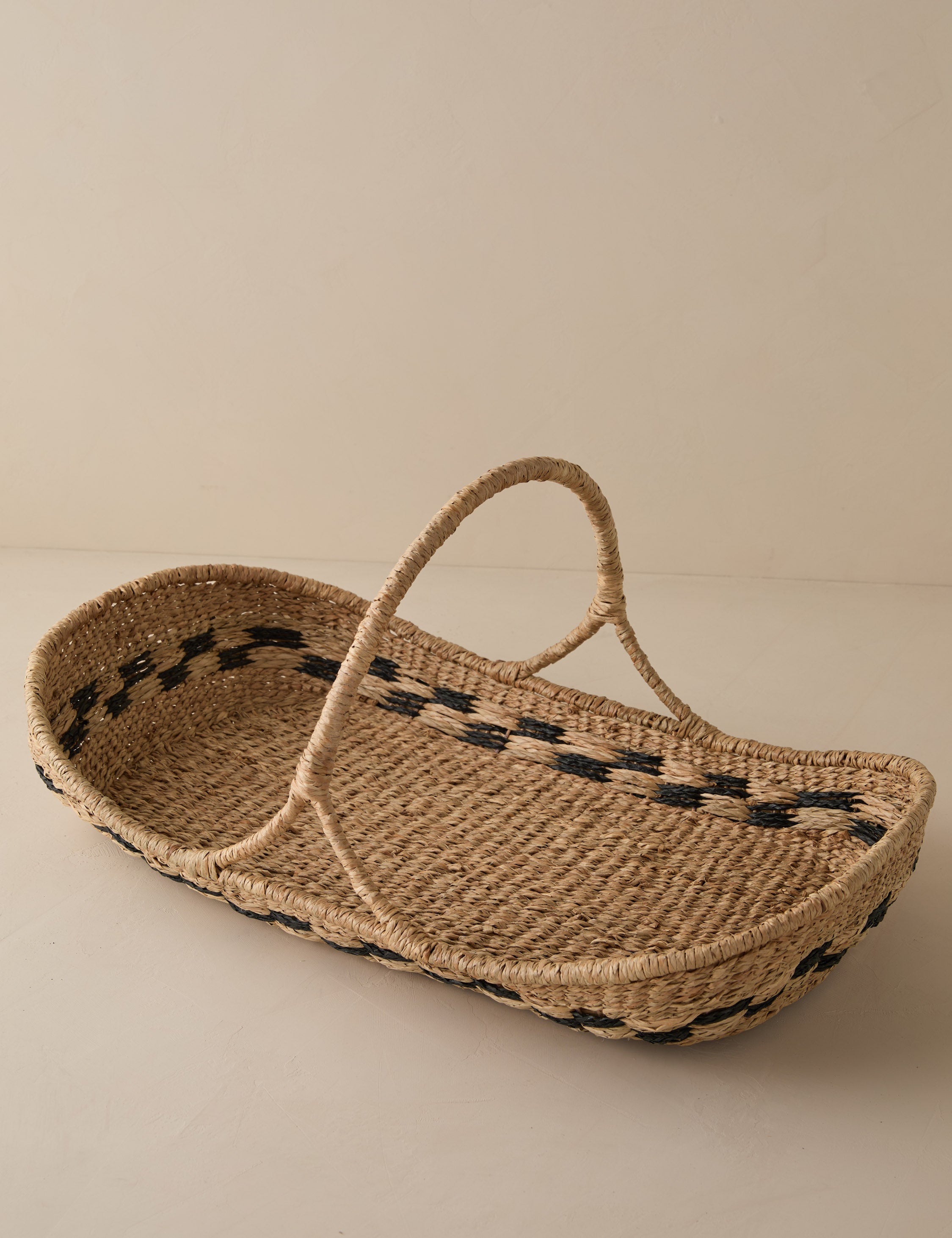 Kairo Woven Basket | Handled Design, Natural Accent