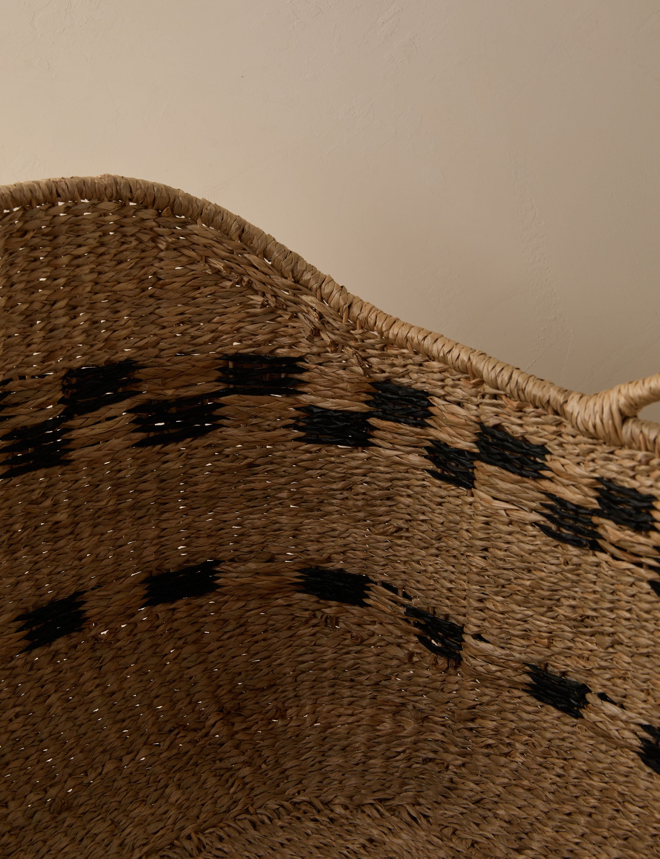 Kairo Woven Basket | Handled Design, Natural Accent